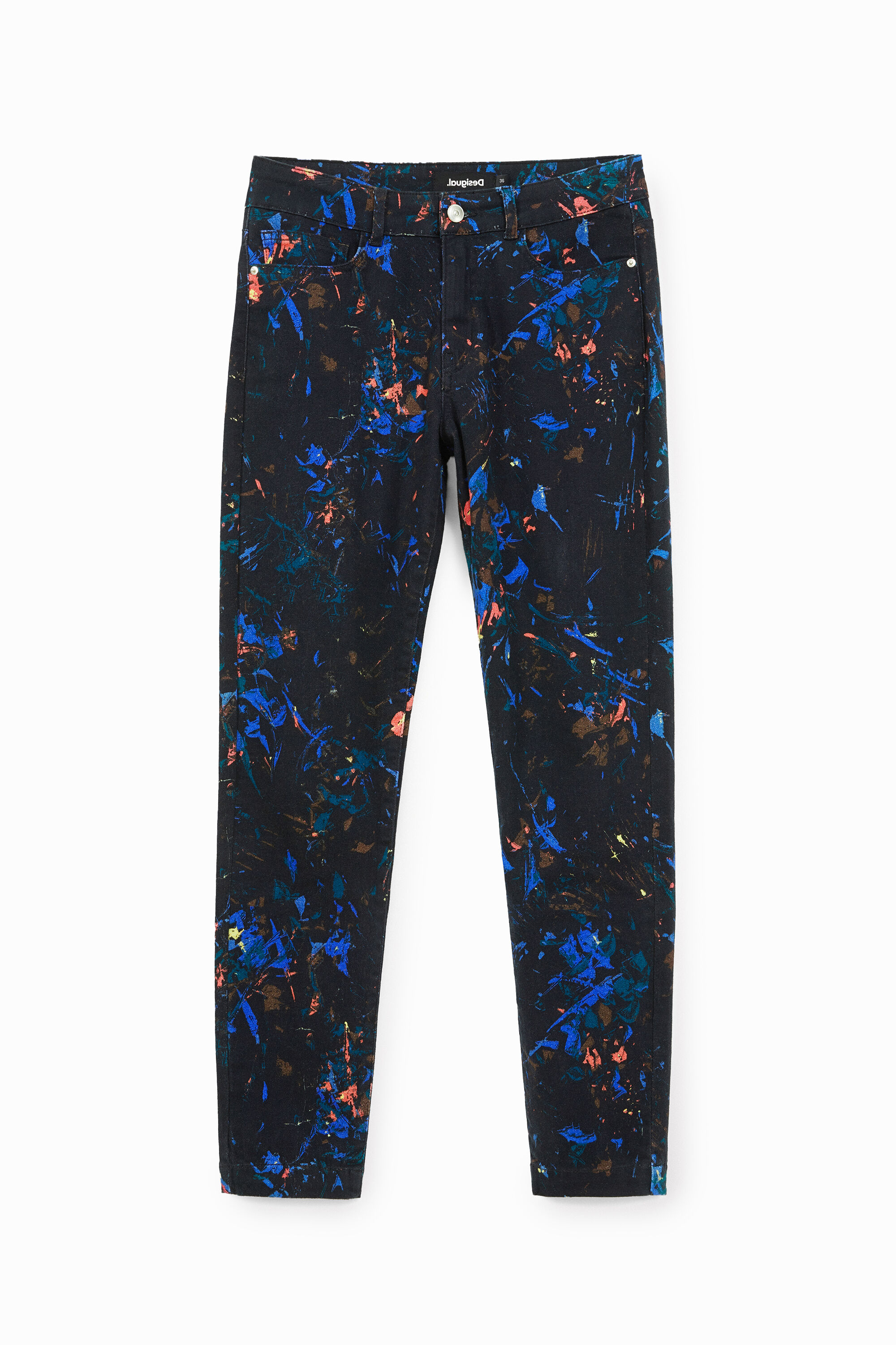 Pantal&oacute;n skinny salpicado