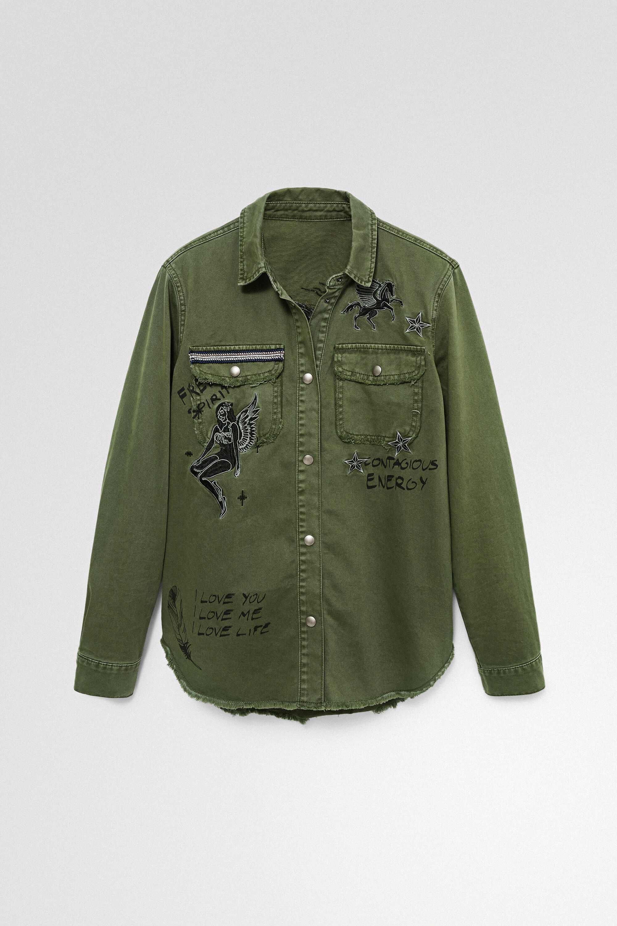 Camisa drag&oacute;n