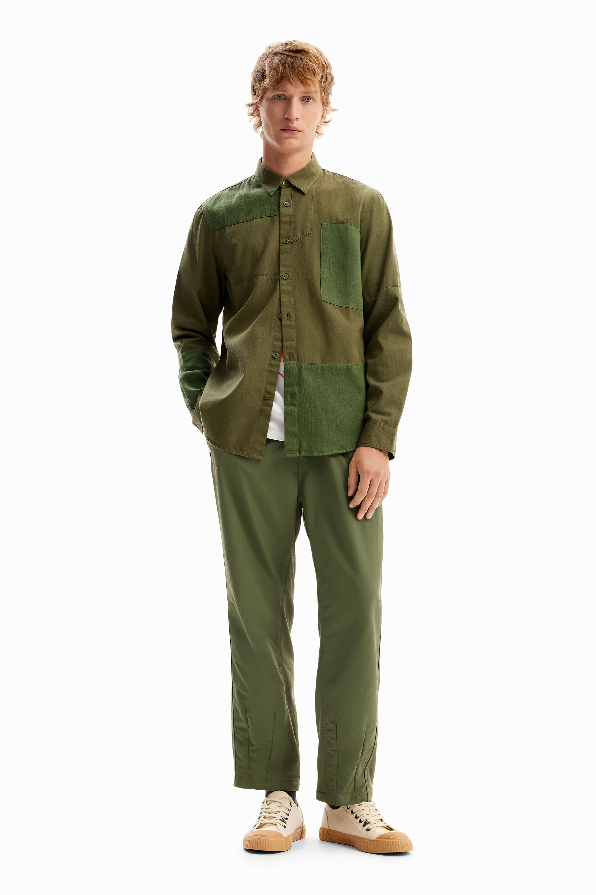 Camisa sarga patch