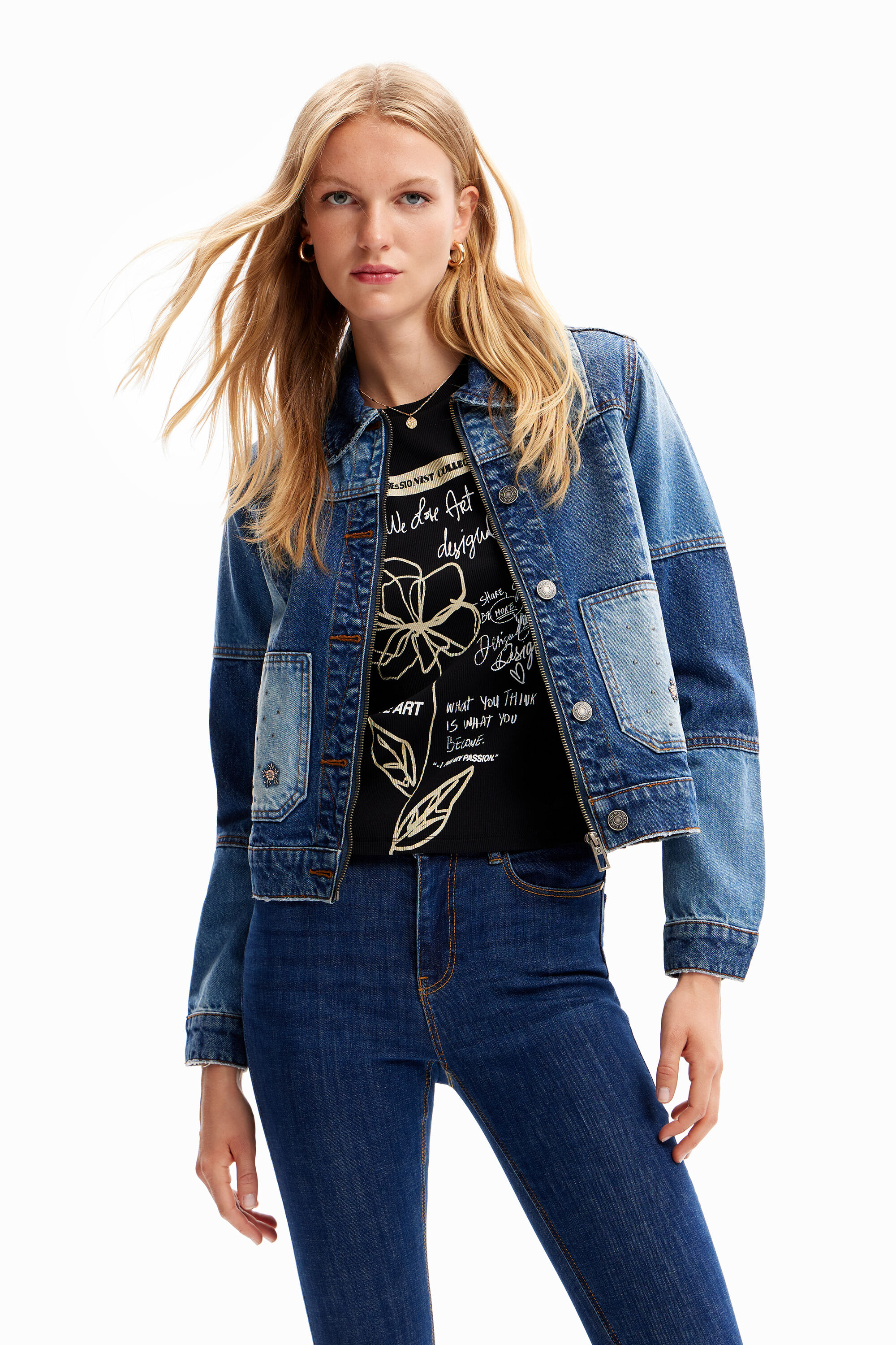 Chaqueta vaquera trucker patch