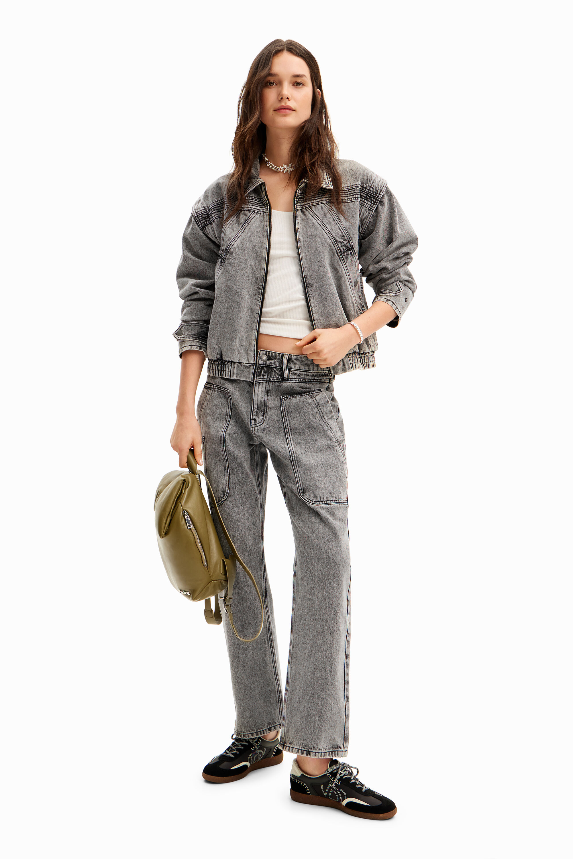 Chaqueta vaquera mangas desmontables