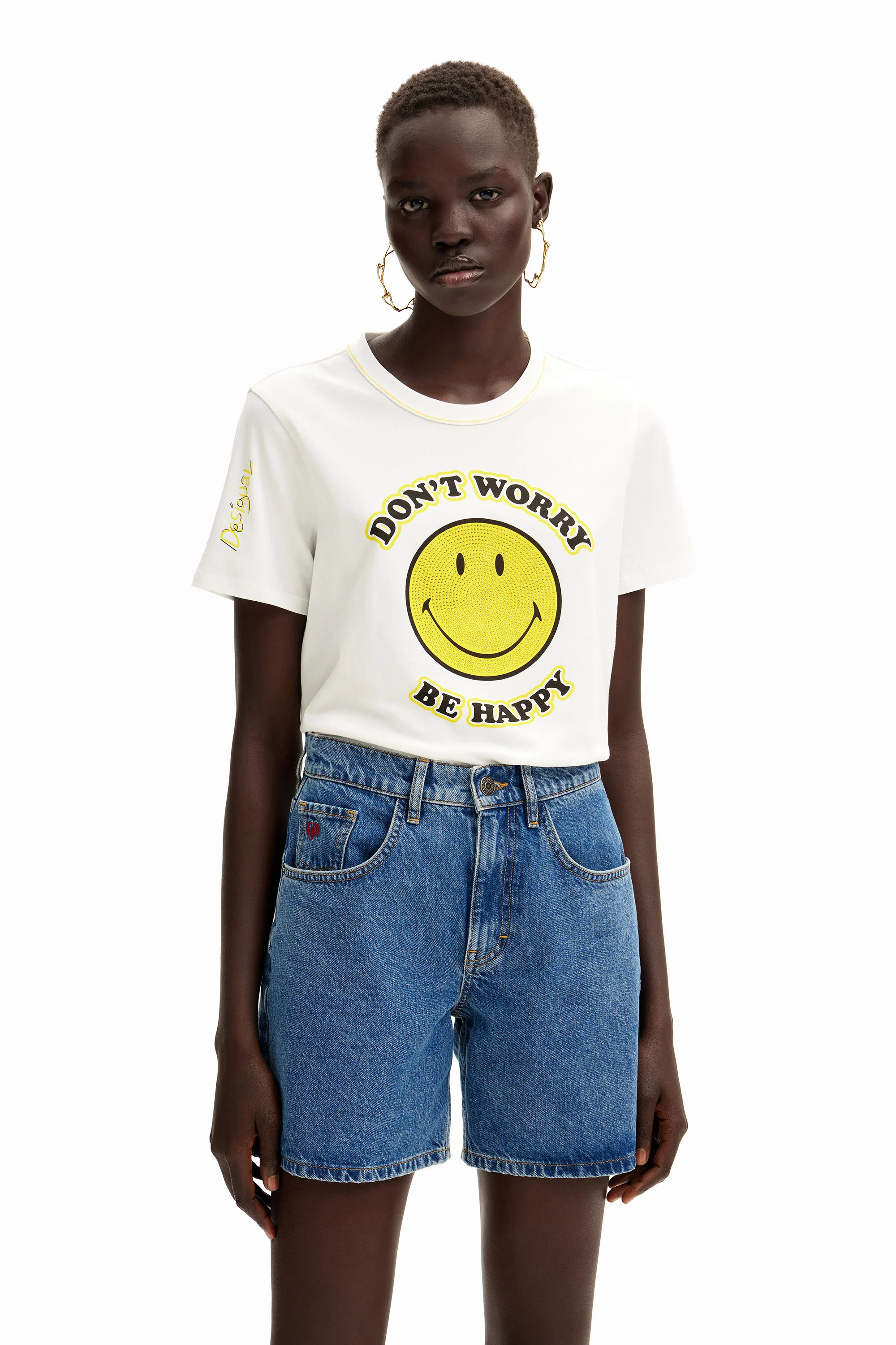 Camiseta Smiley Originals &reg; strass