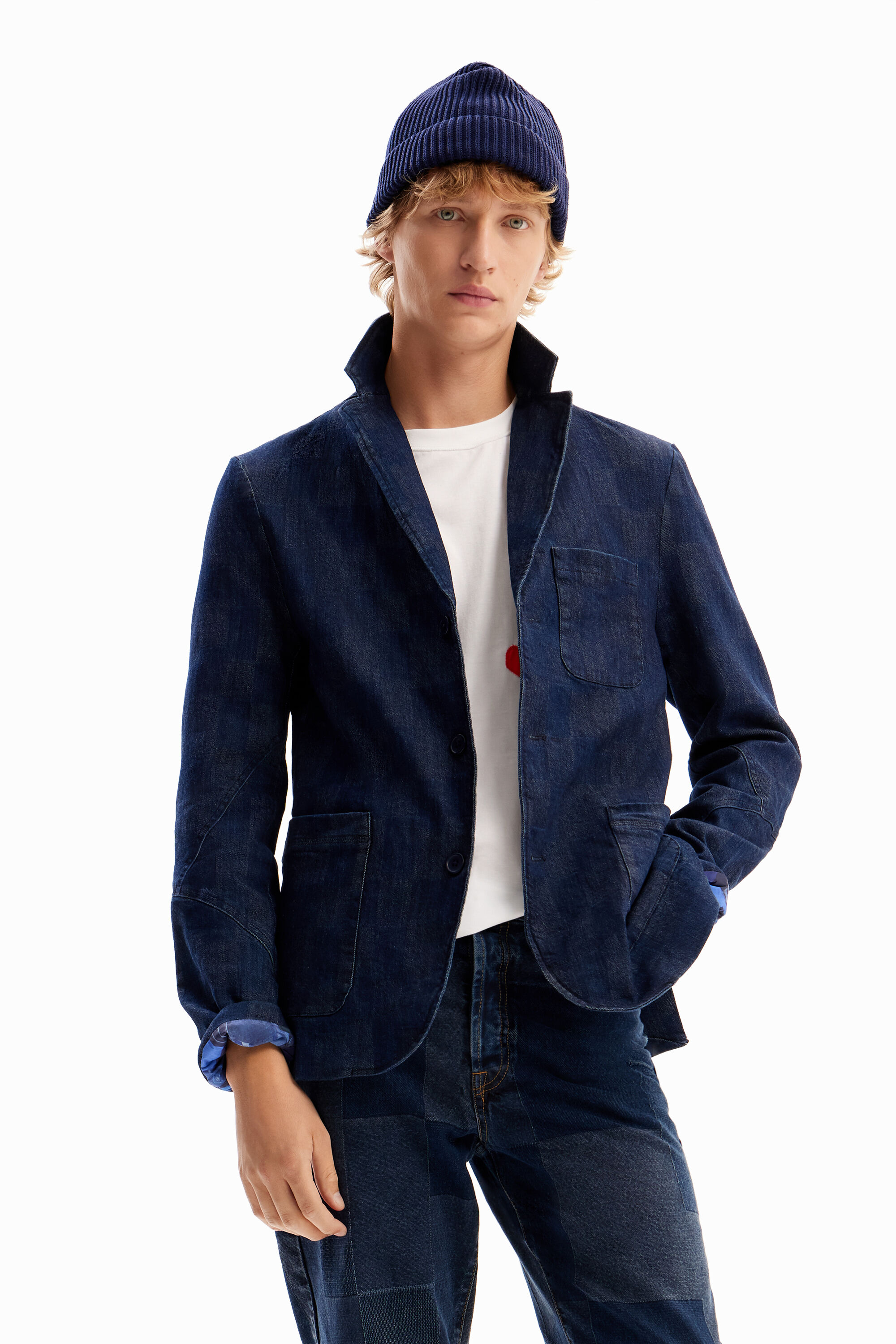 Blazer vaquera cuadros