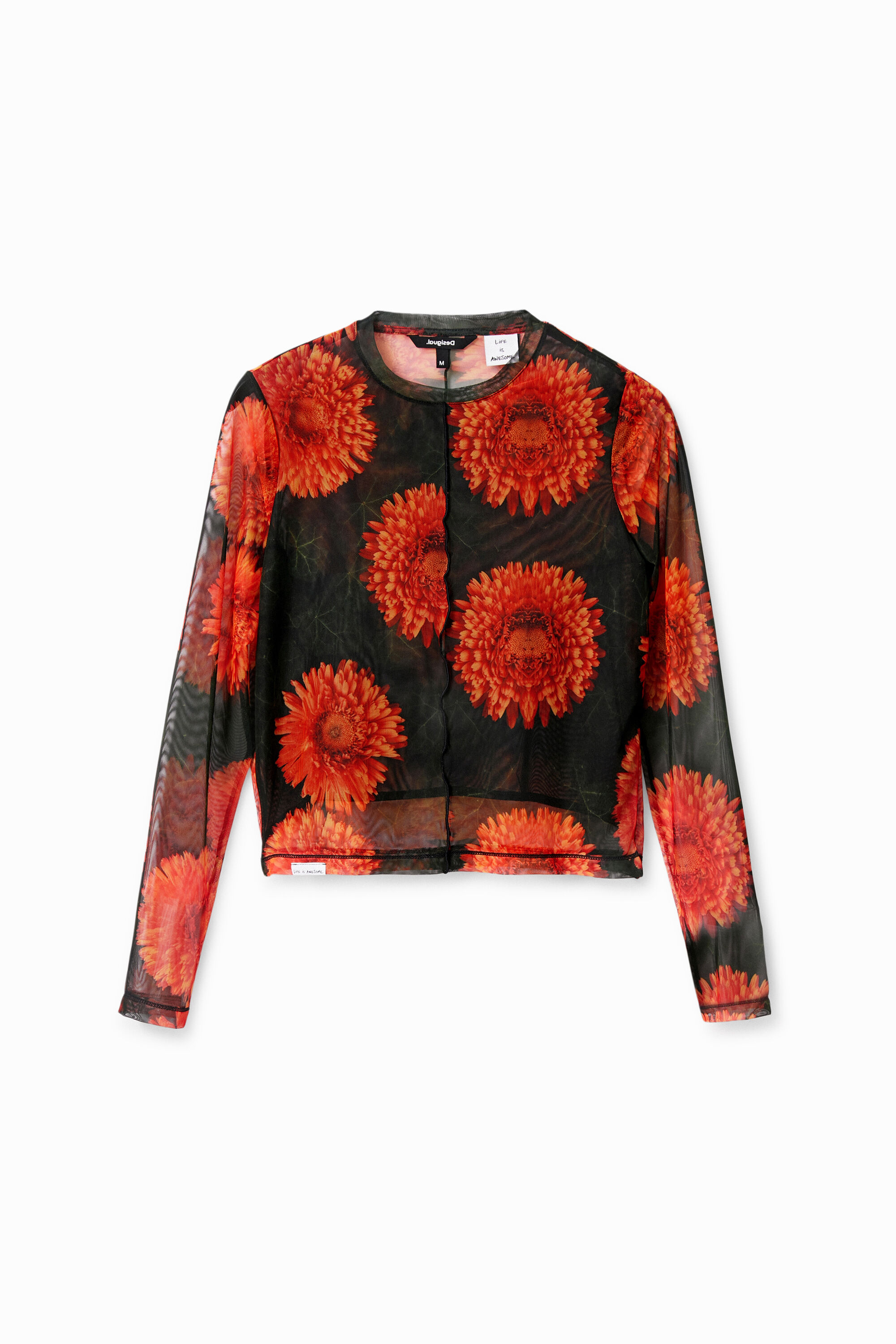 Camiseta tul floral