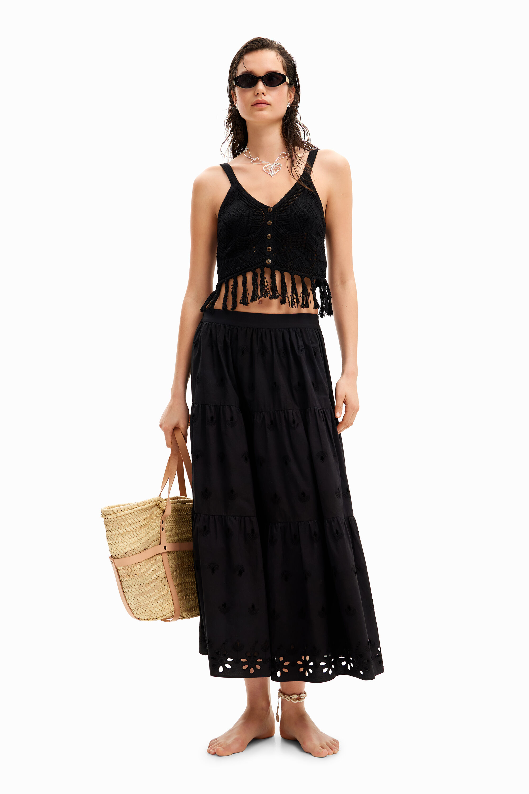 Top cropped crochet