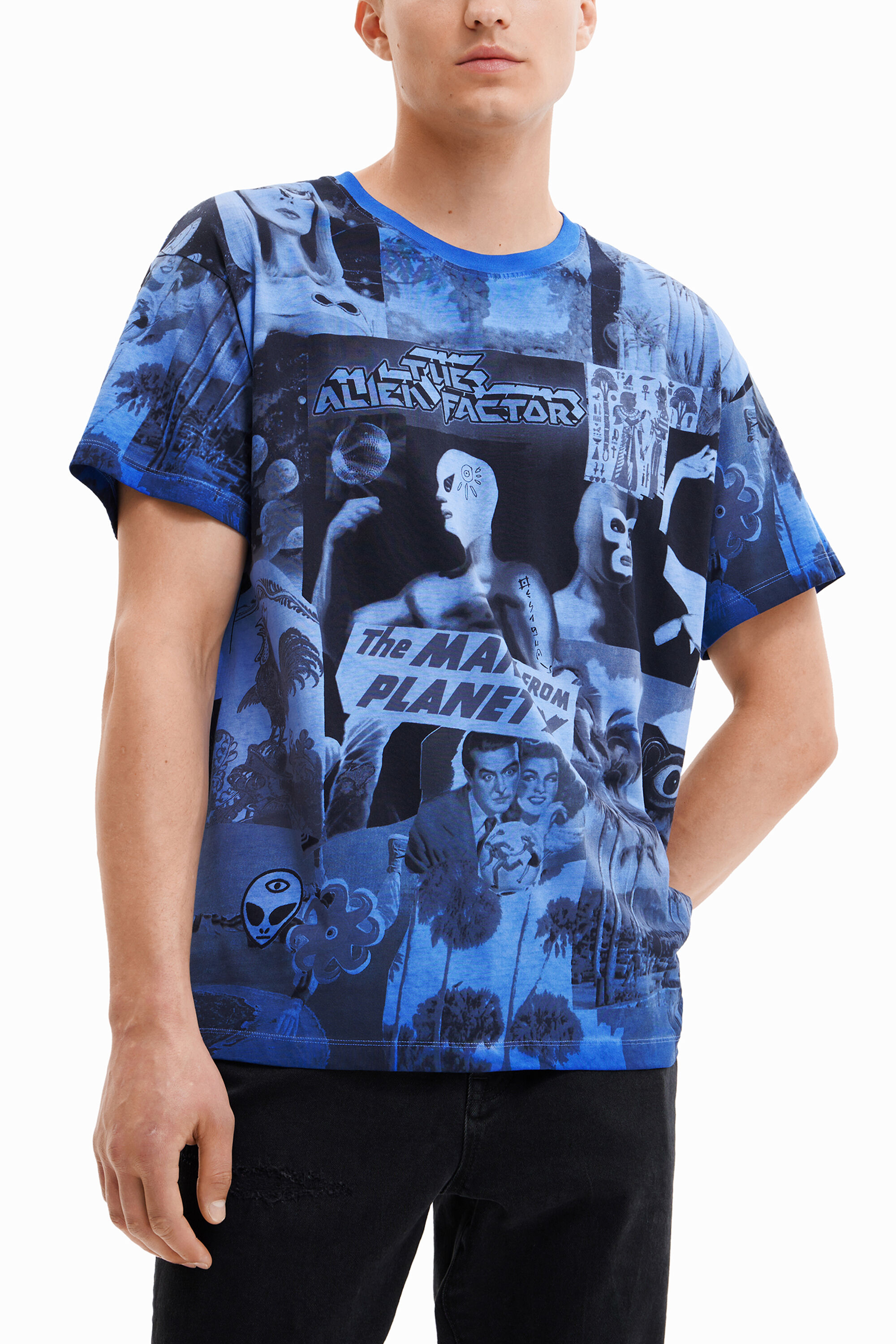 Camiseta collage aliens