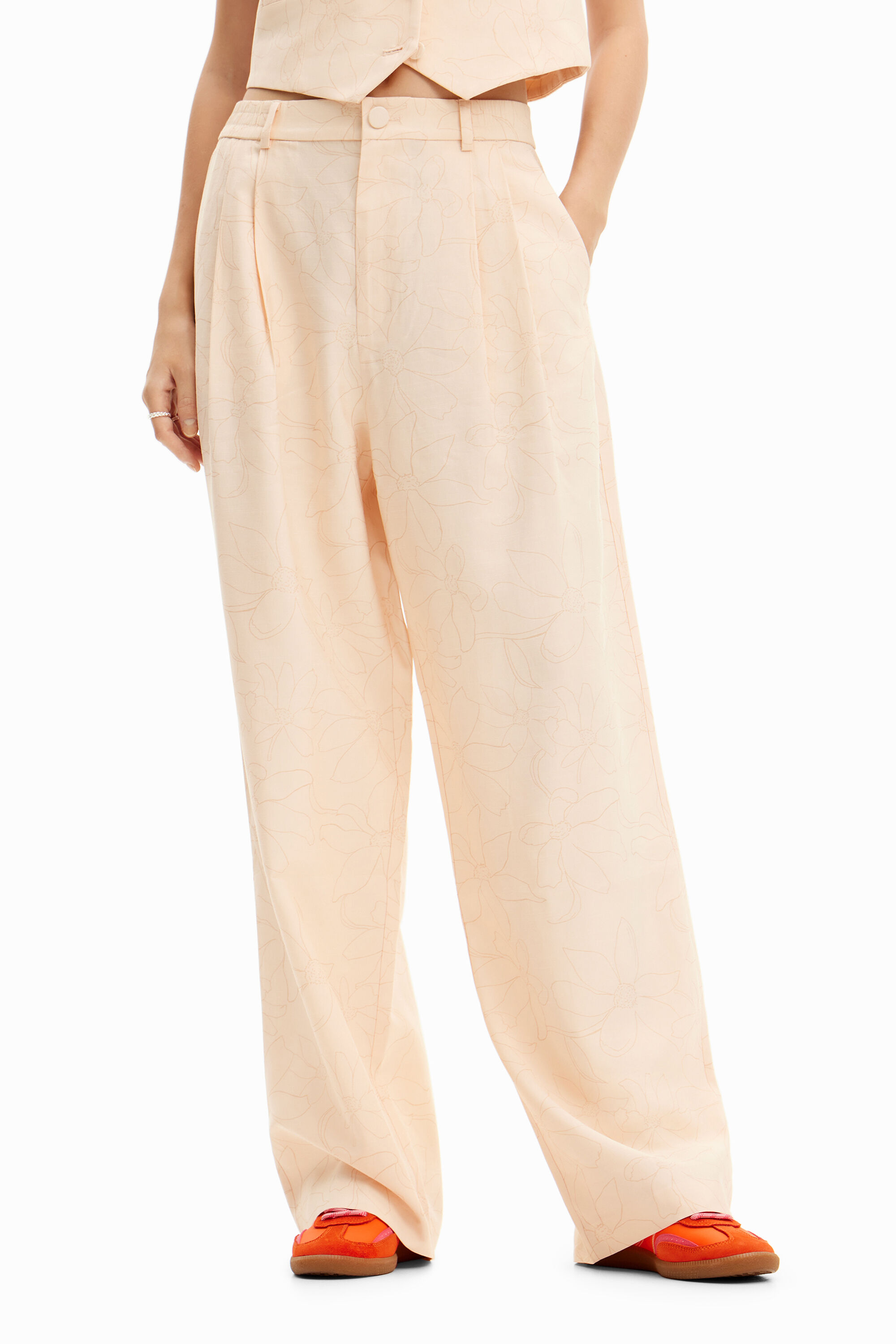 Pantal&oacute;n sastre floral
