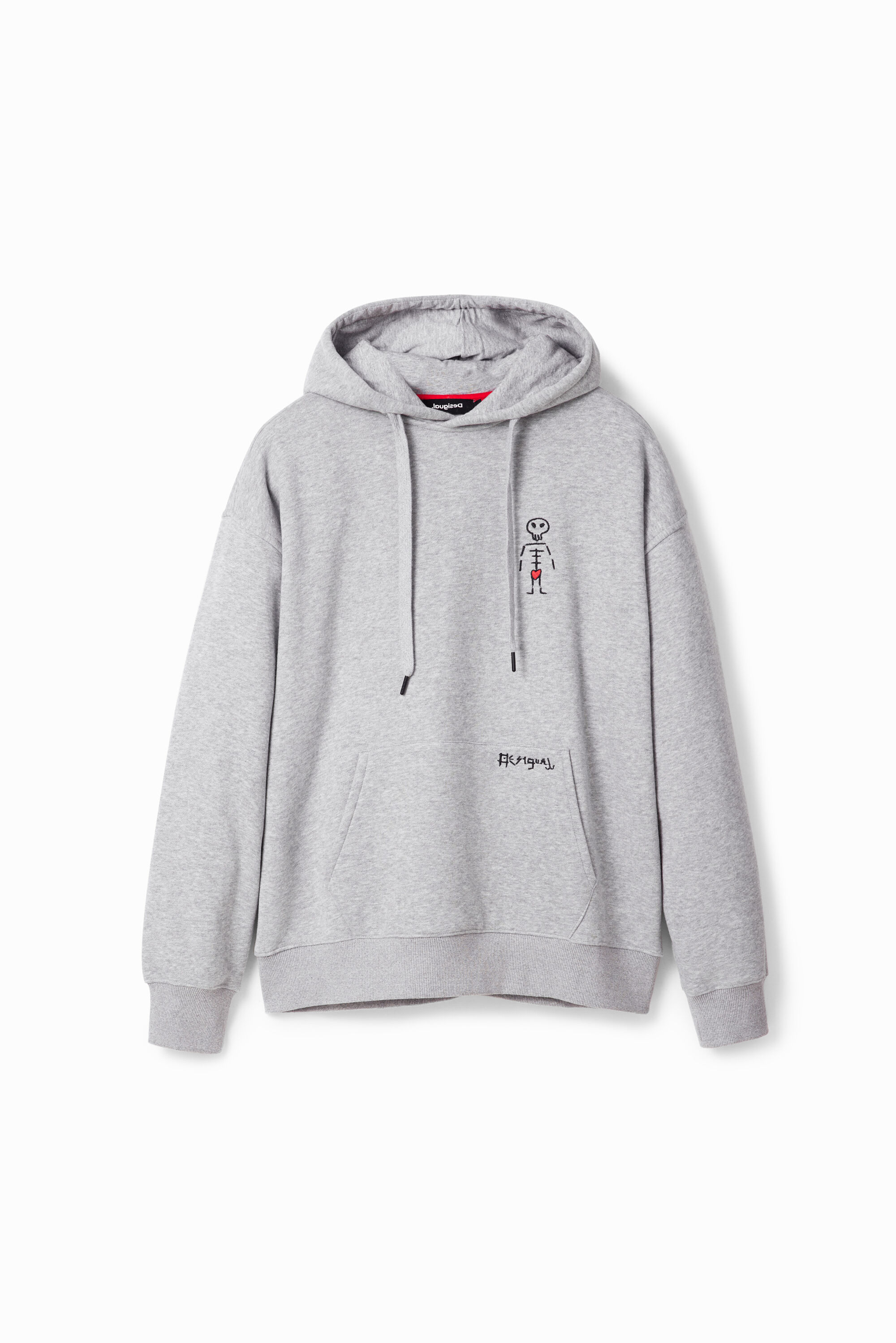 Sudadera oversize capucha bolsillo