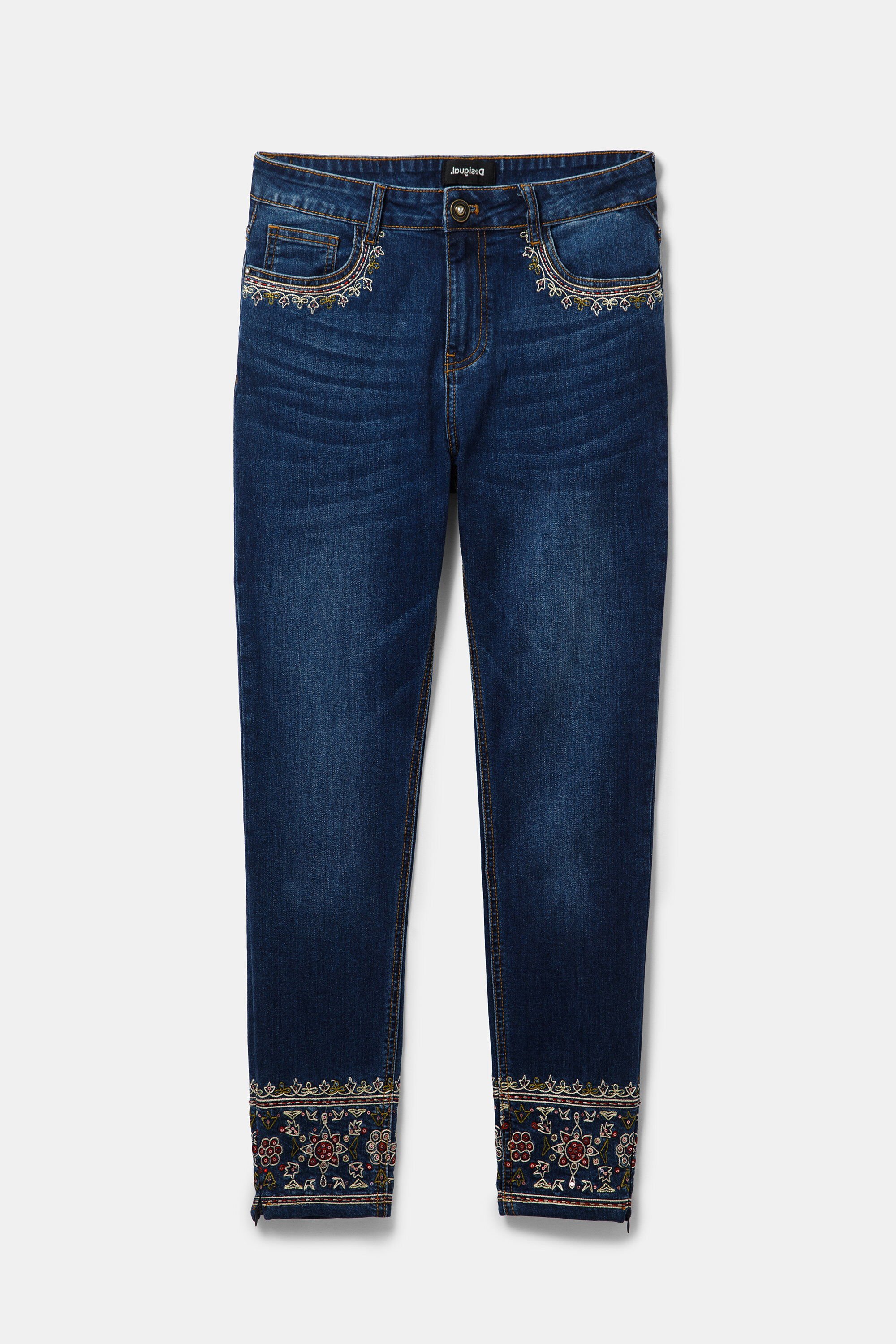 Pantal&oacute;n vaquero skinny ex&oacute;tico