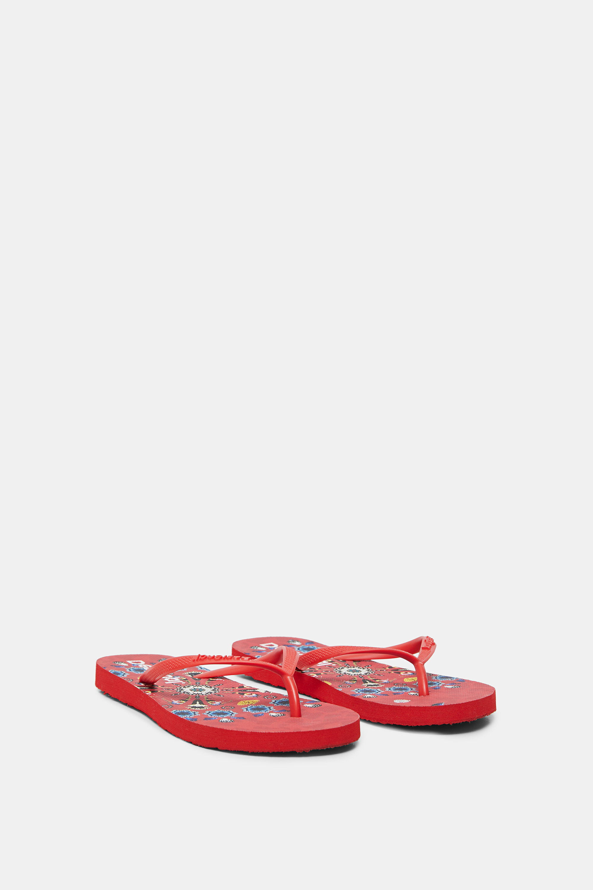 Chanclas ba&ntilde;o suela estampada