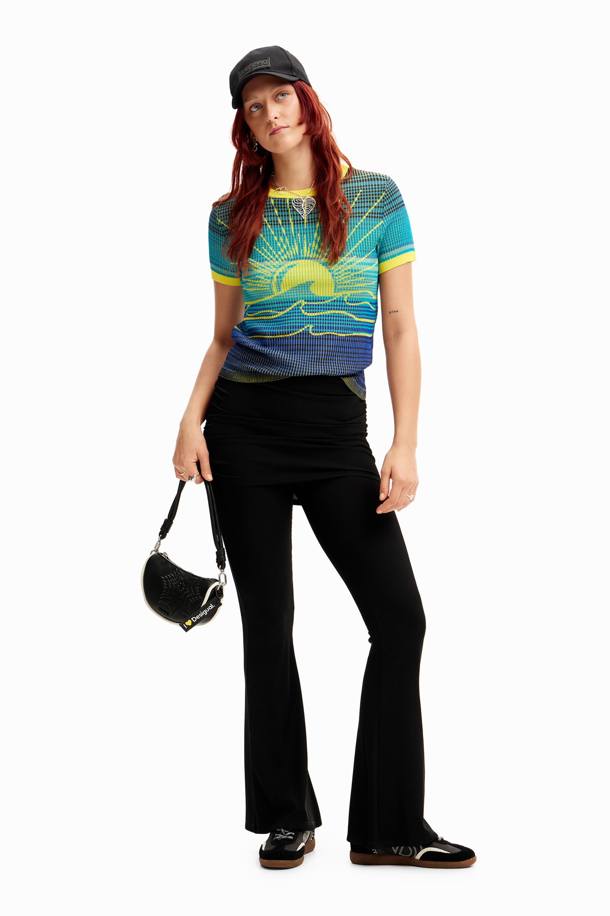 Camiseta punto olas