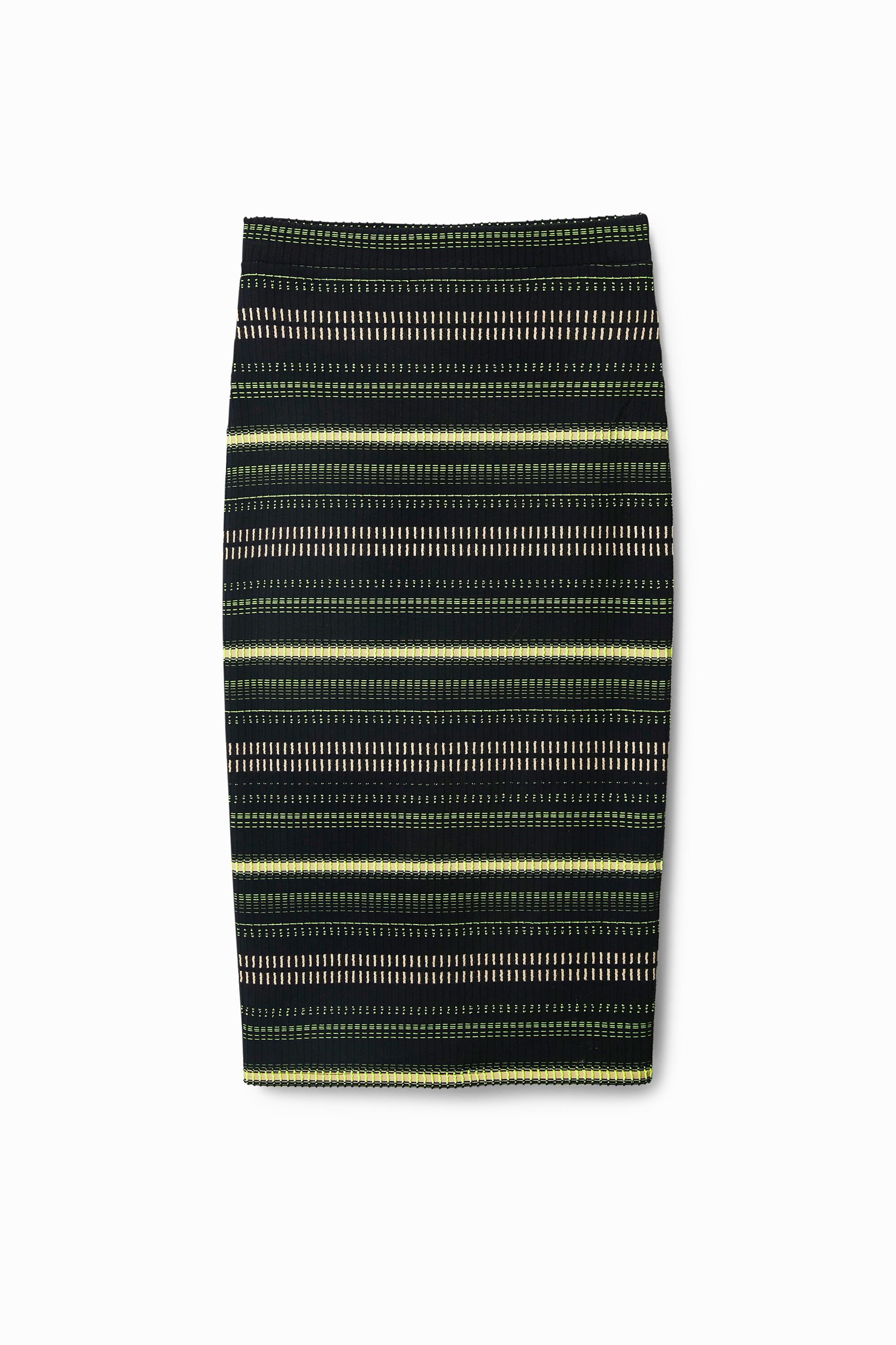 Falda midi slim rayas