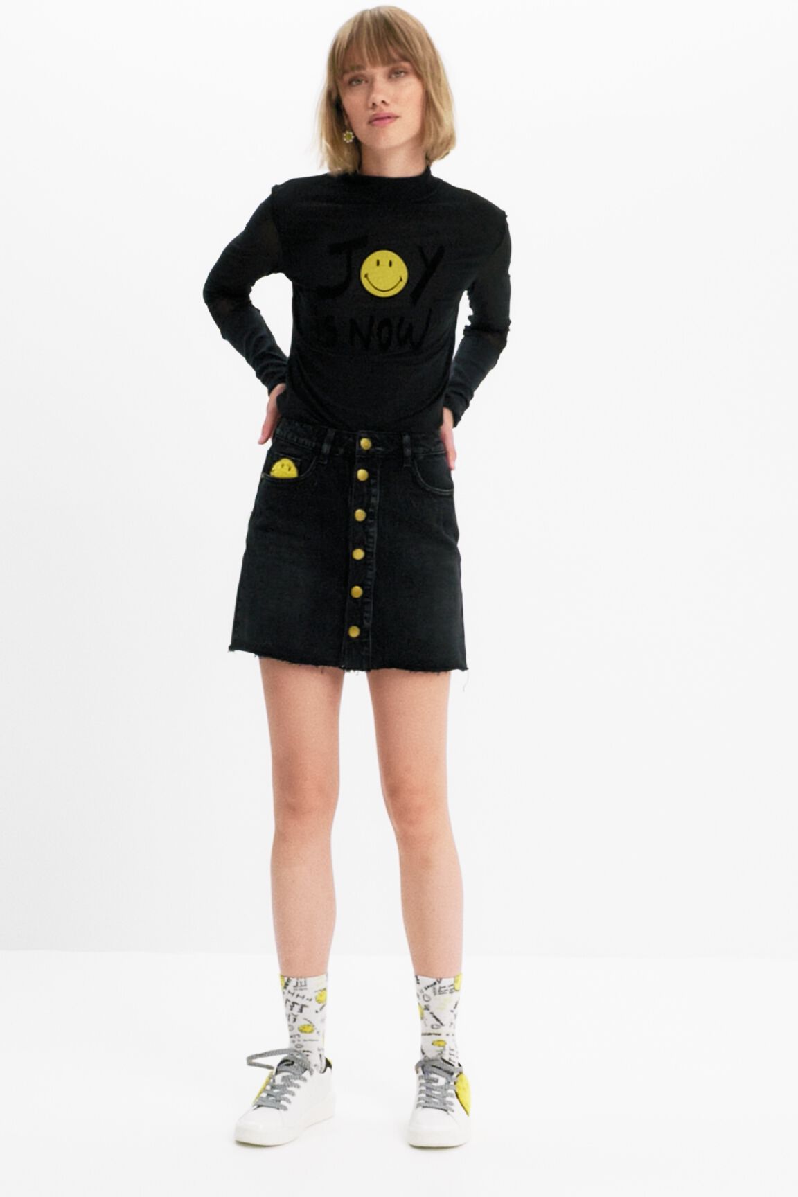 Minifalda botones Smiley