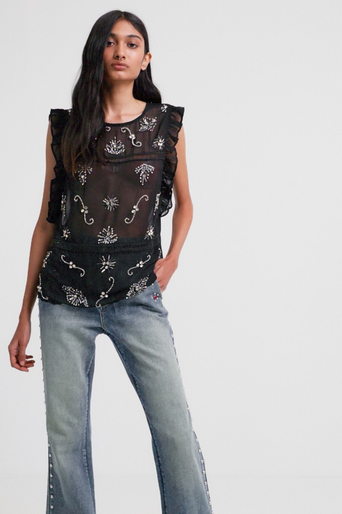 Blusa transparente Johnson Hartig