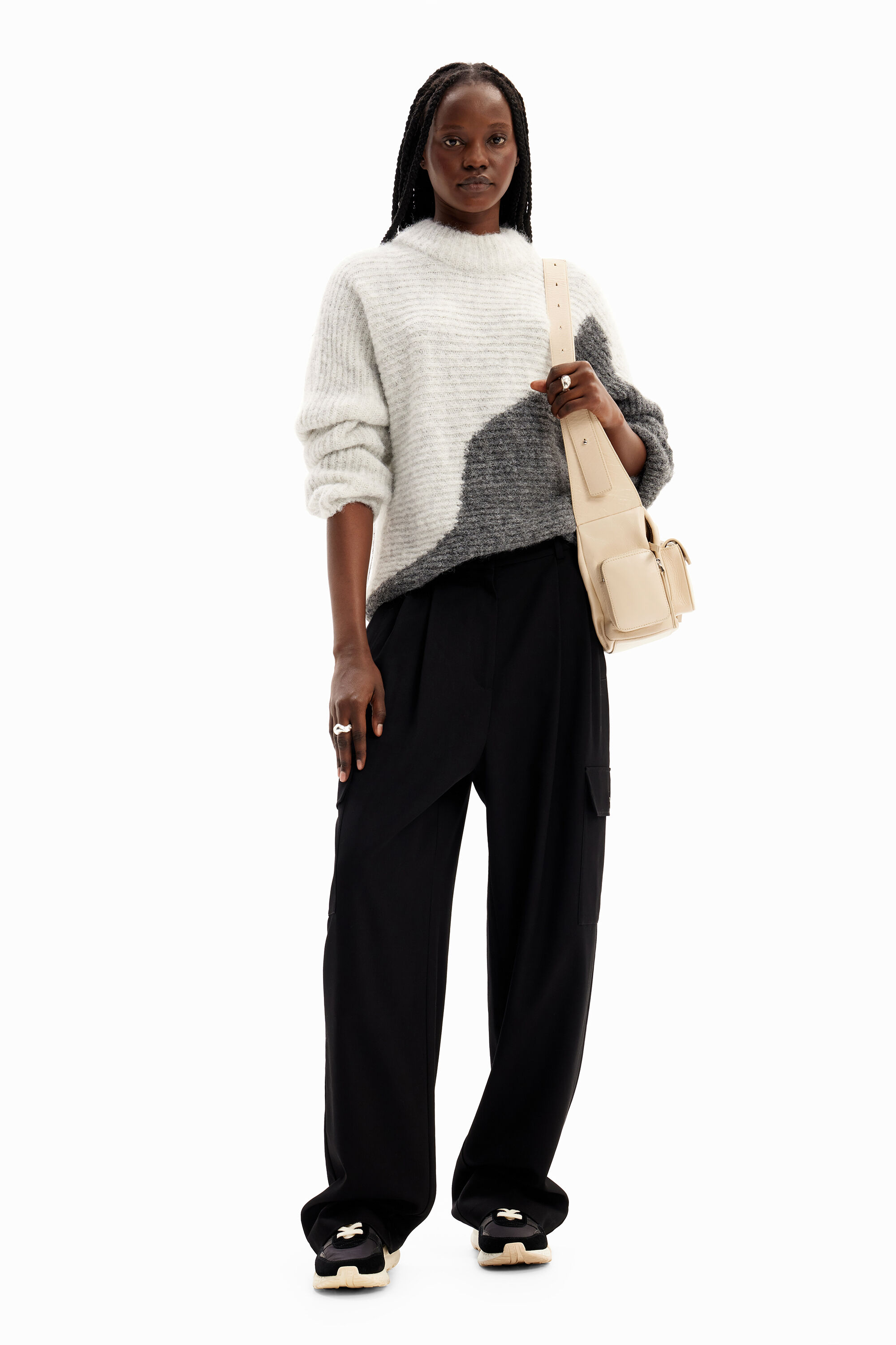 Jersey oversize bicolor