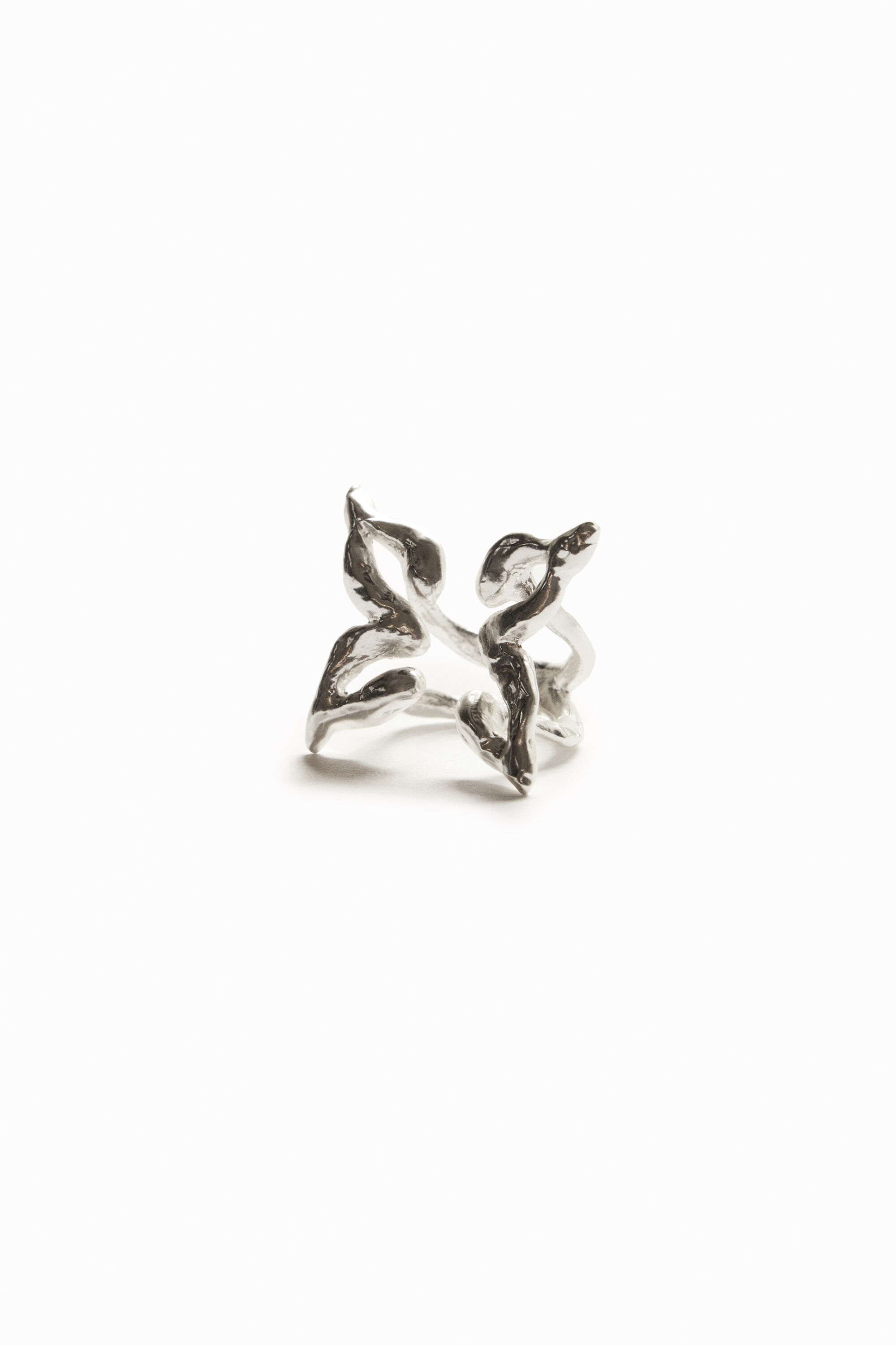 Anillo mariposa ba&ntilde;o plata Zalio