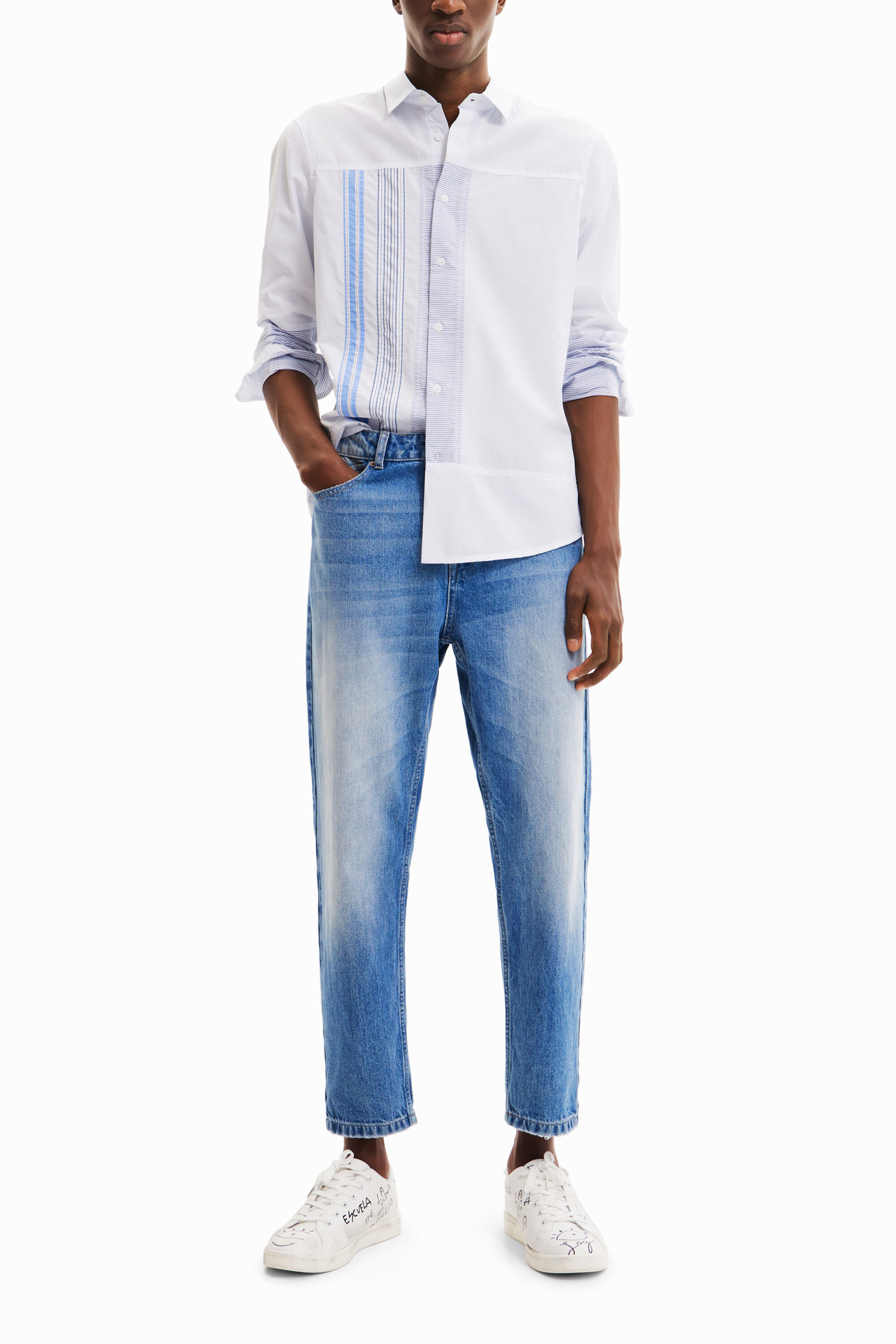 Camisa patch rayas