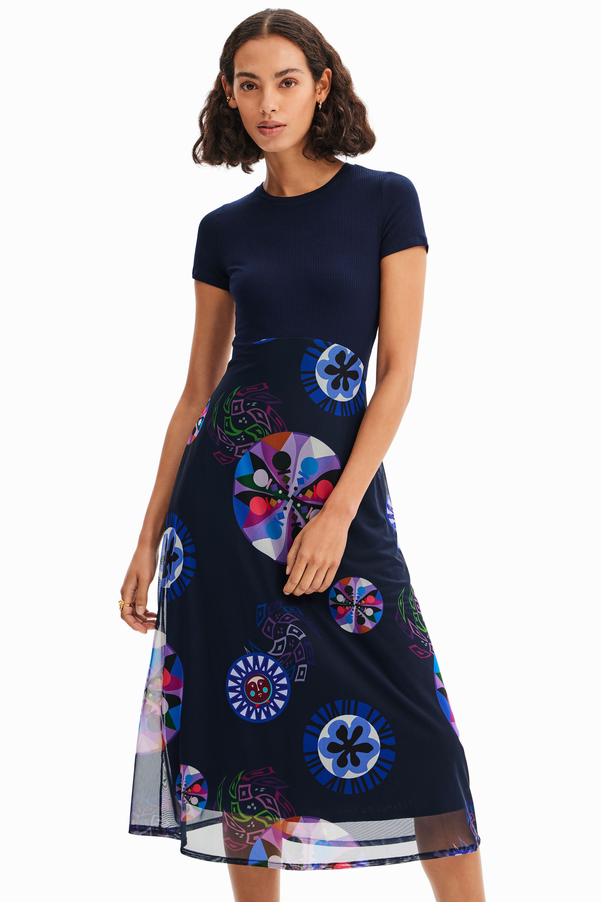 Vestido combinado M. Christian Lacroix