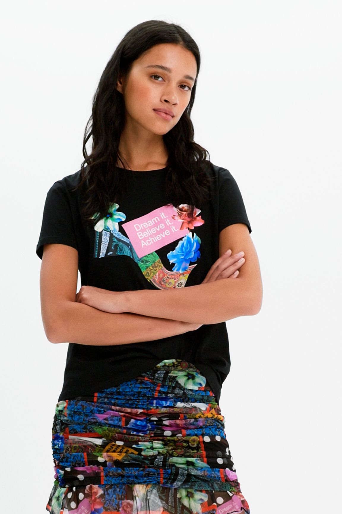 Camiseta estampado fantas&iacute;a