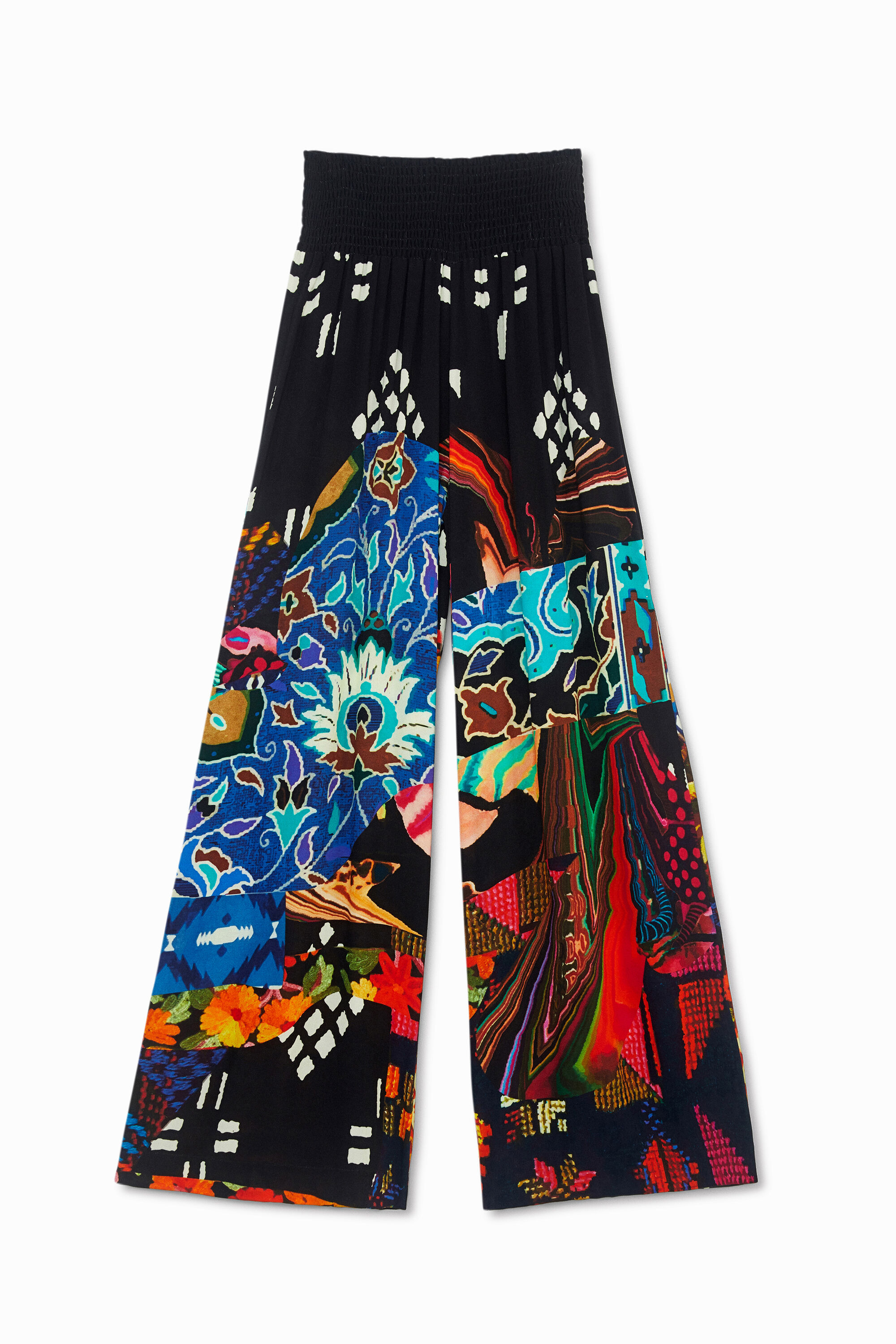 Pantal&oacute;n ancho cintura el&aacute;stica