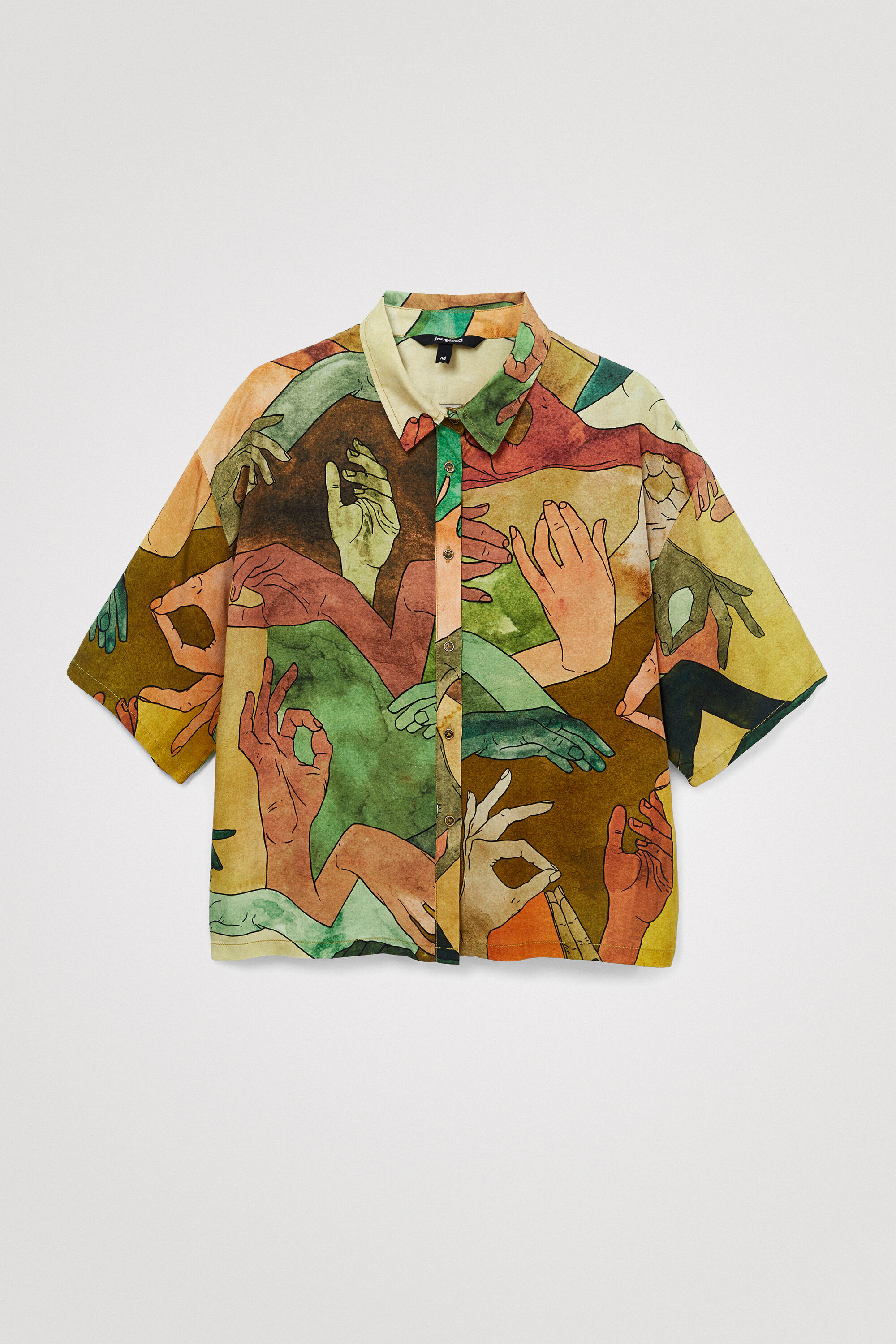 Camisa corta oversize tencel
