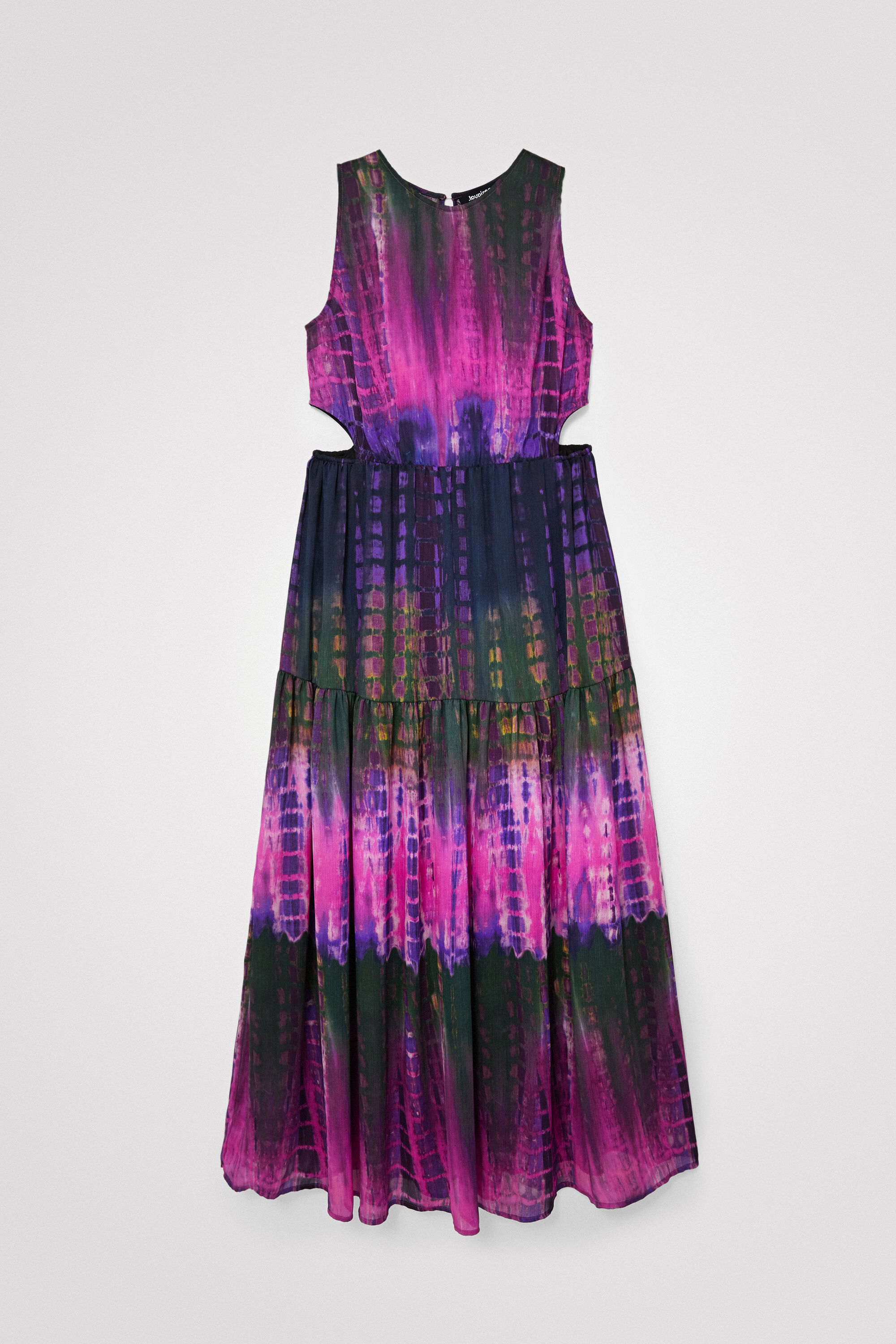 Vestido cut-out tie-dye