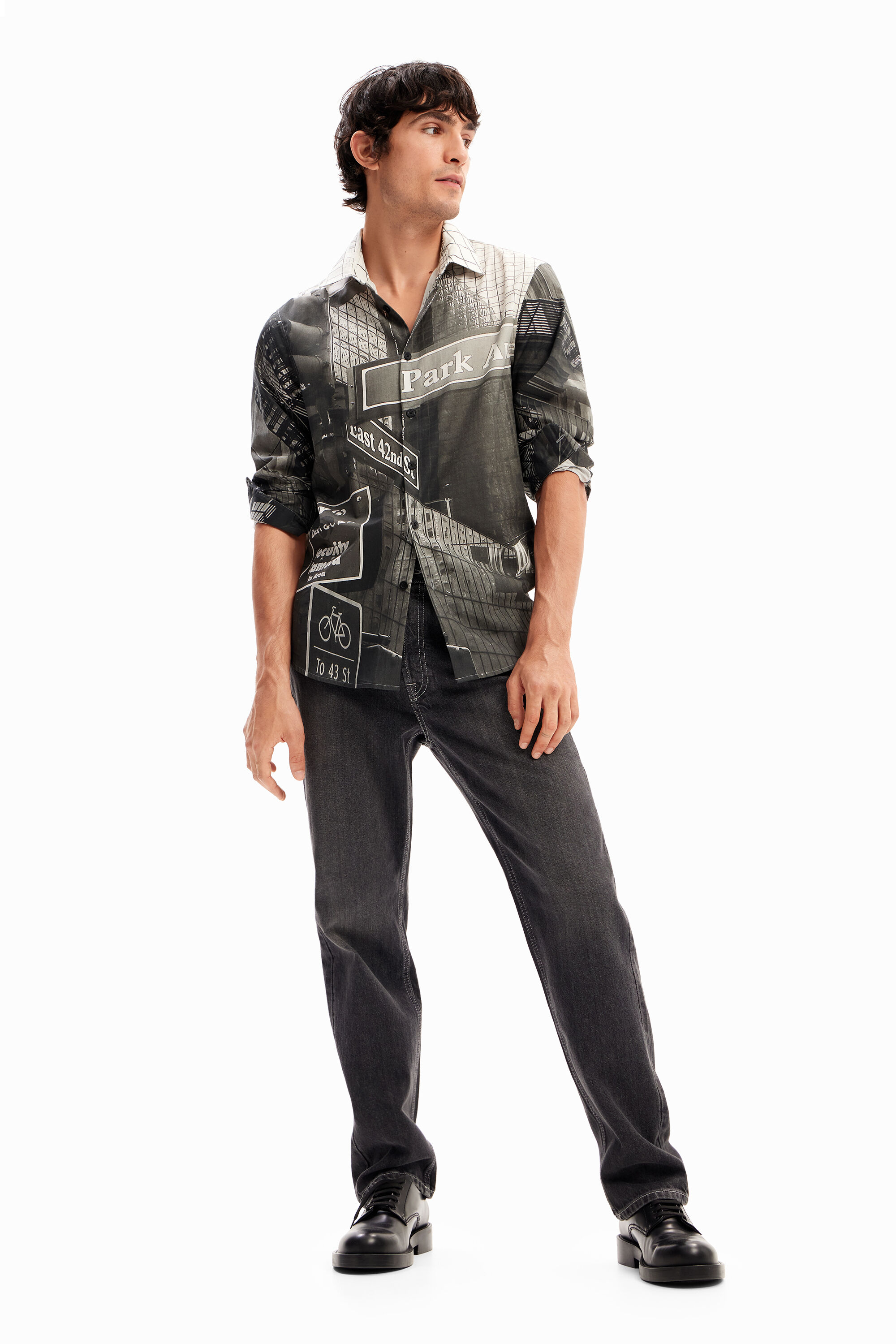 Camisa popel&iacute;n NY