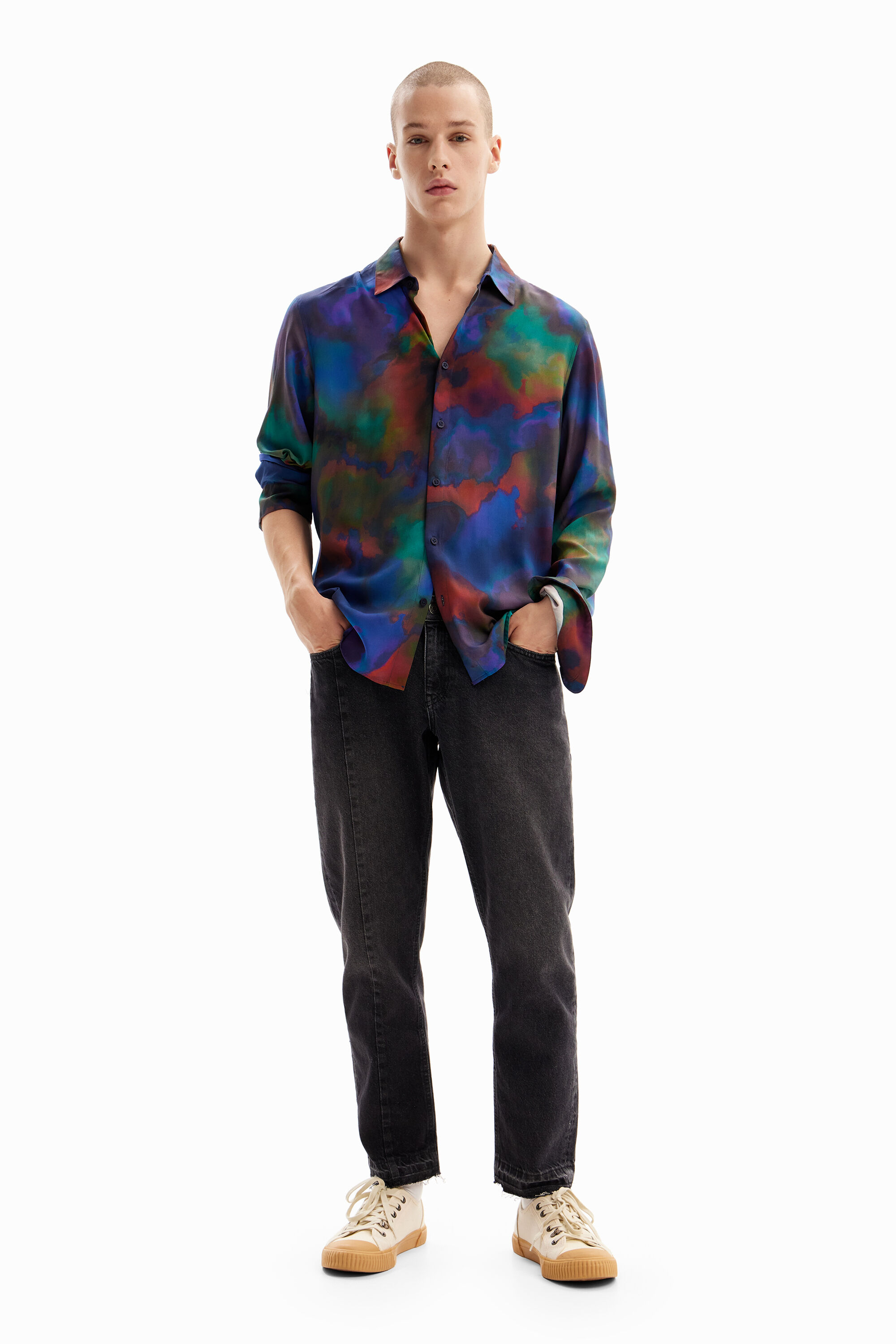 Camisa fluida acuarela
