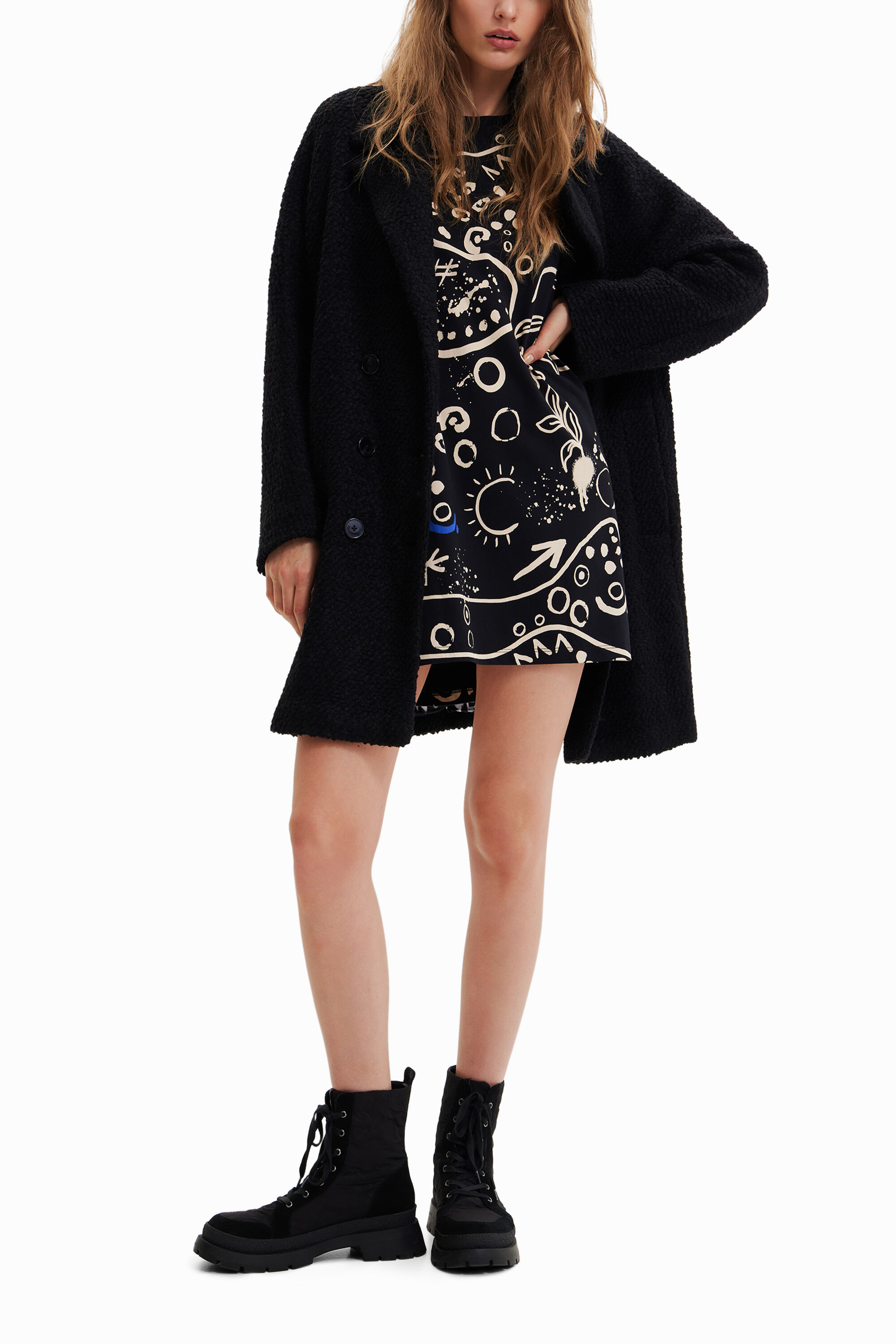 Vestido corto s&iacute;mbolos