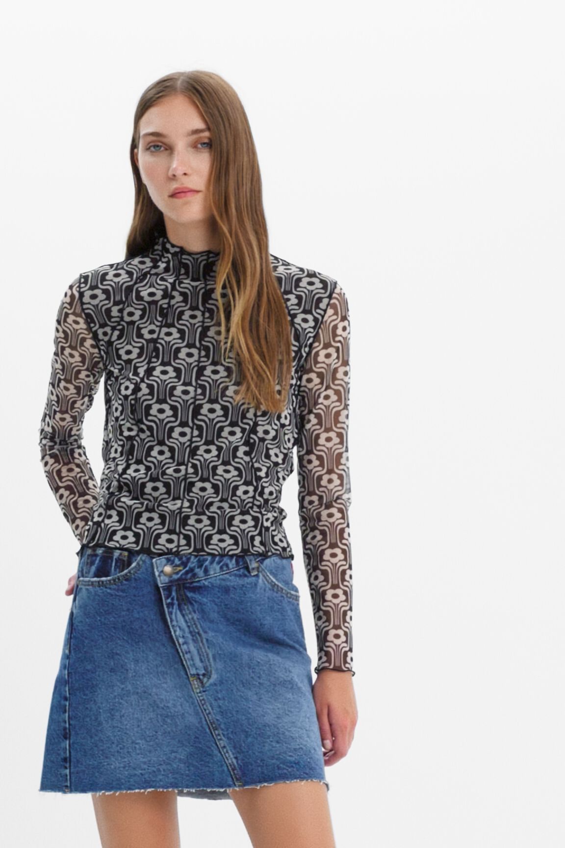 Camiseta tul estampado retro