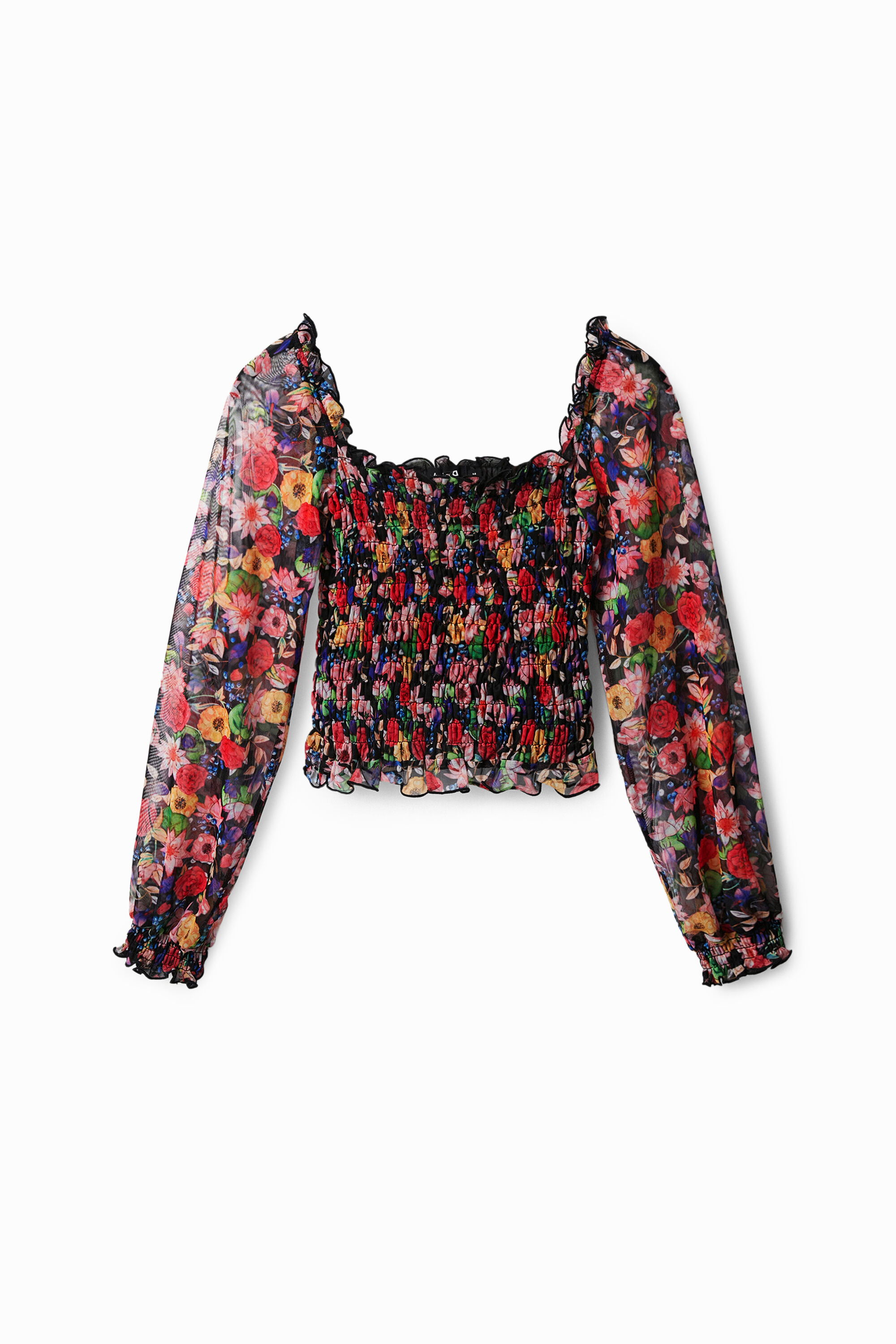 Camiseta tul floral
