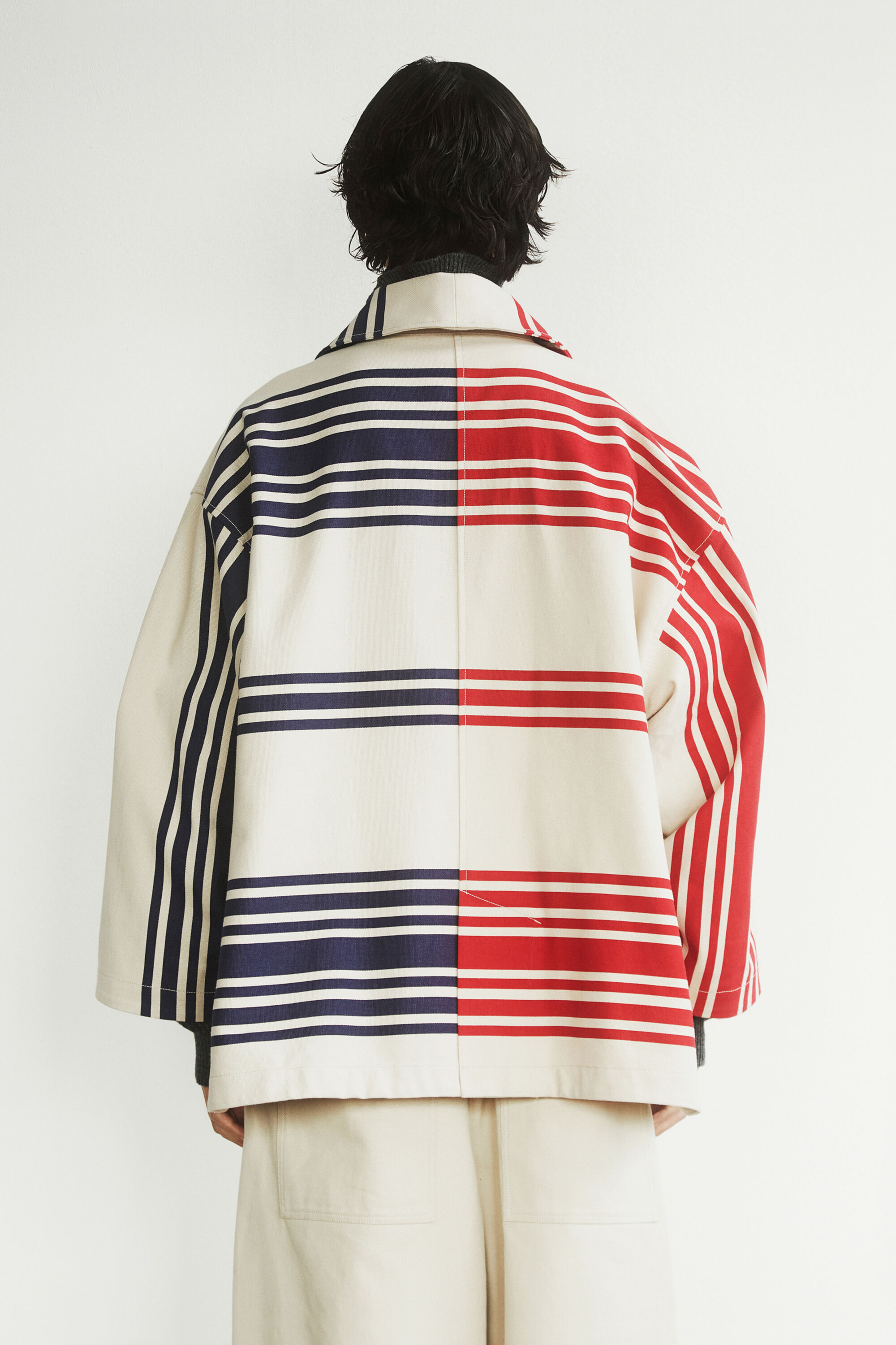 Chaqueta oversize rayas Hed Mayner