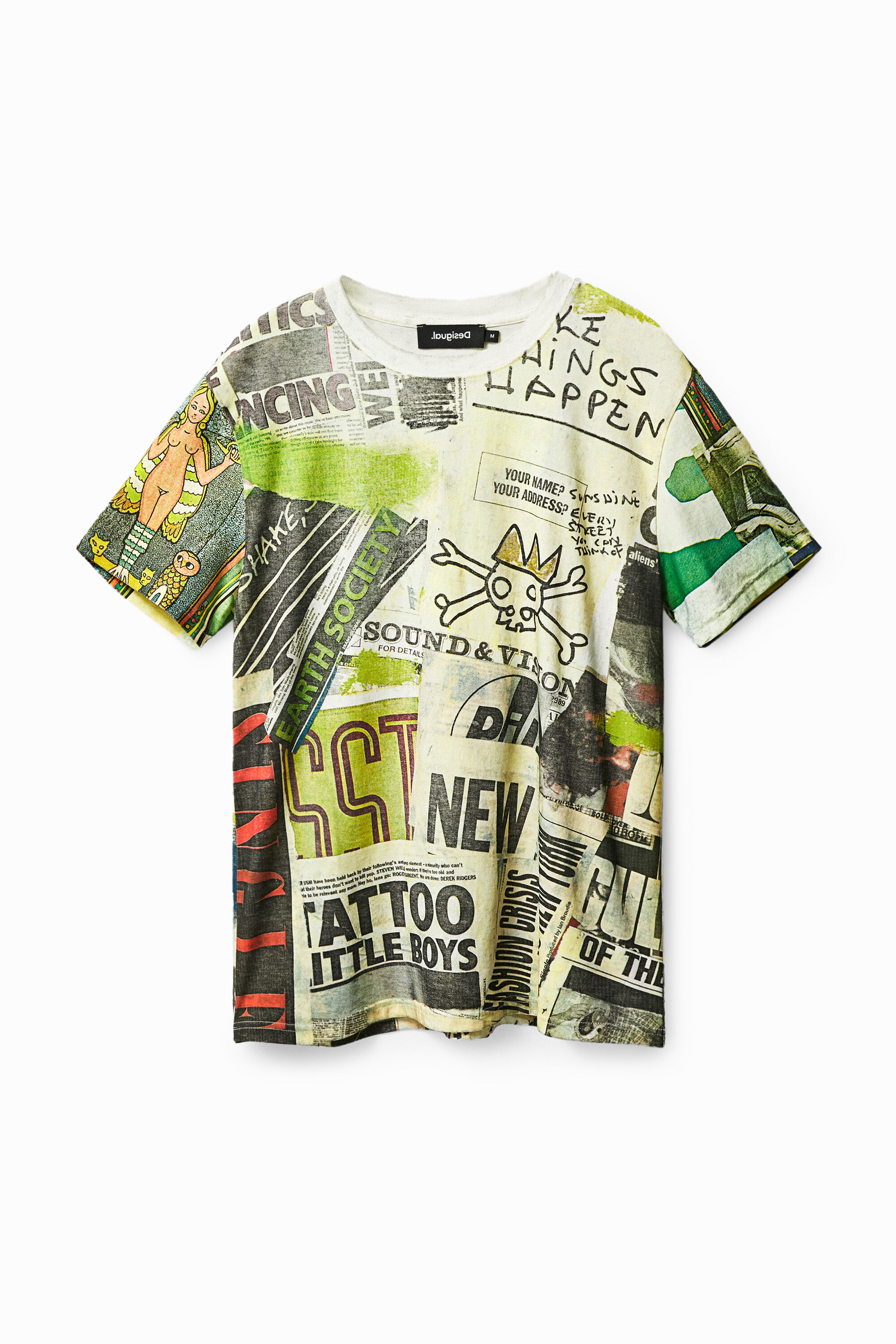 Camiseta manga corta collage