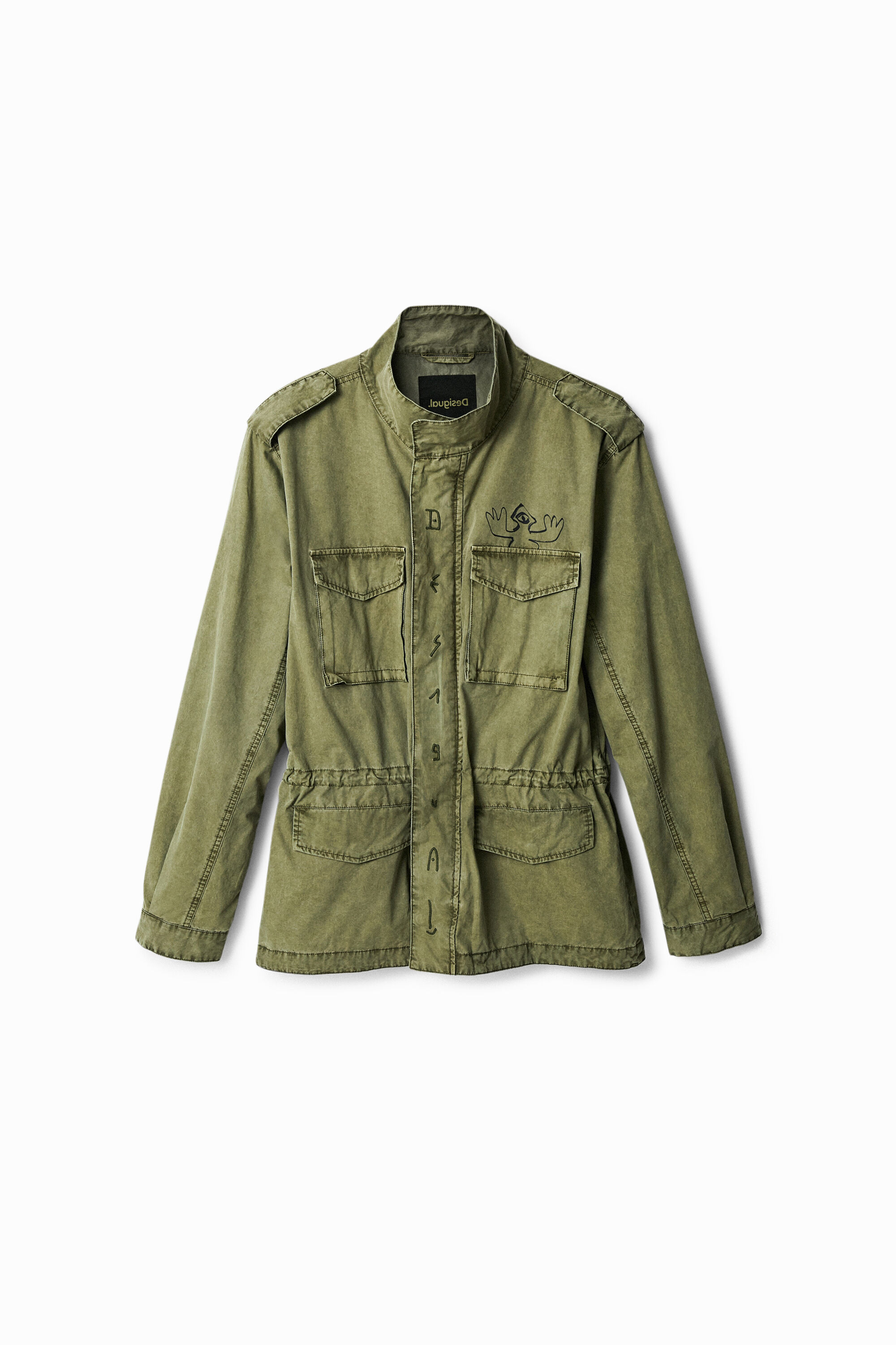 Parka militar bolsillos