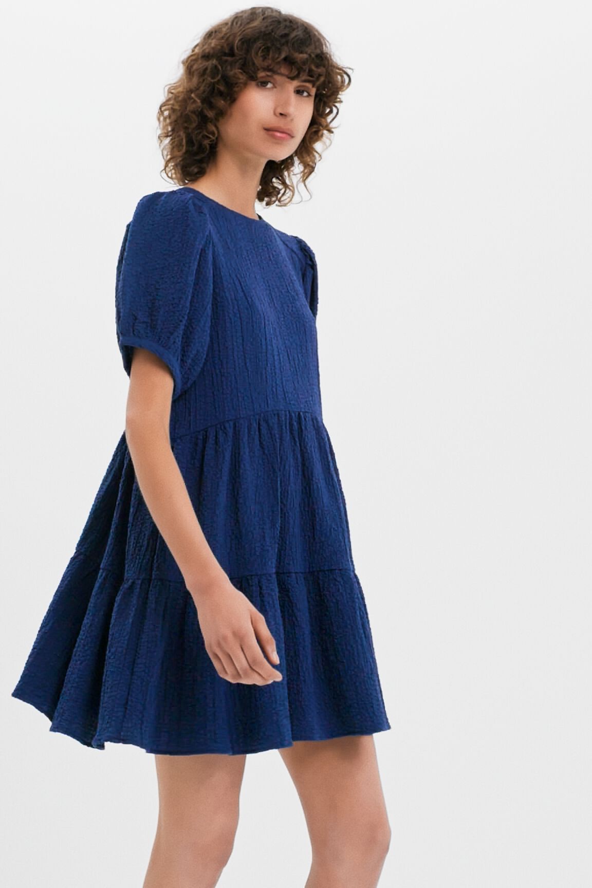 Vestido corto textura