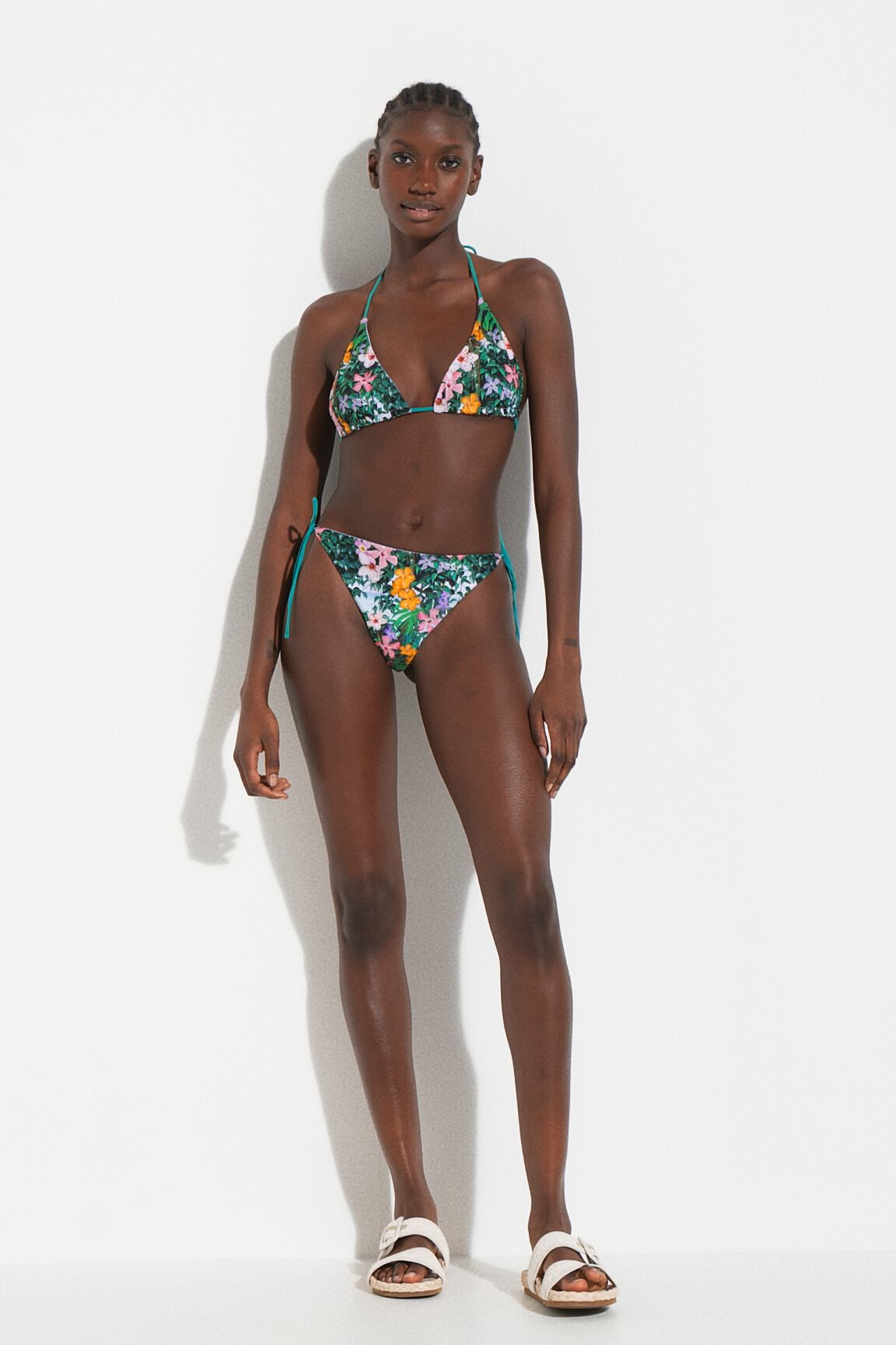 Braguita bikini floral reversible