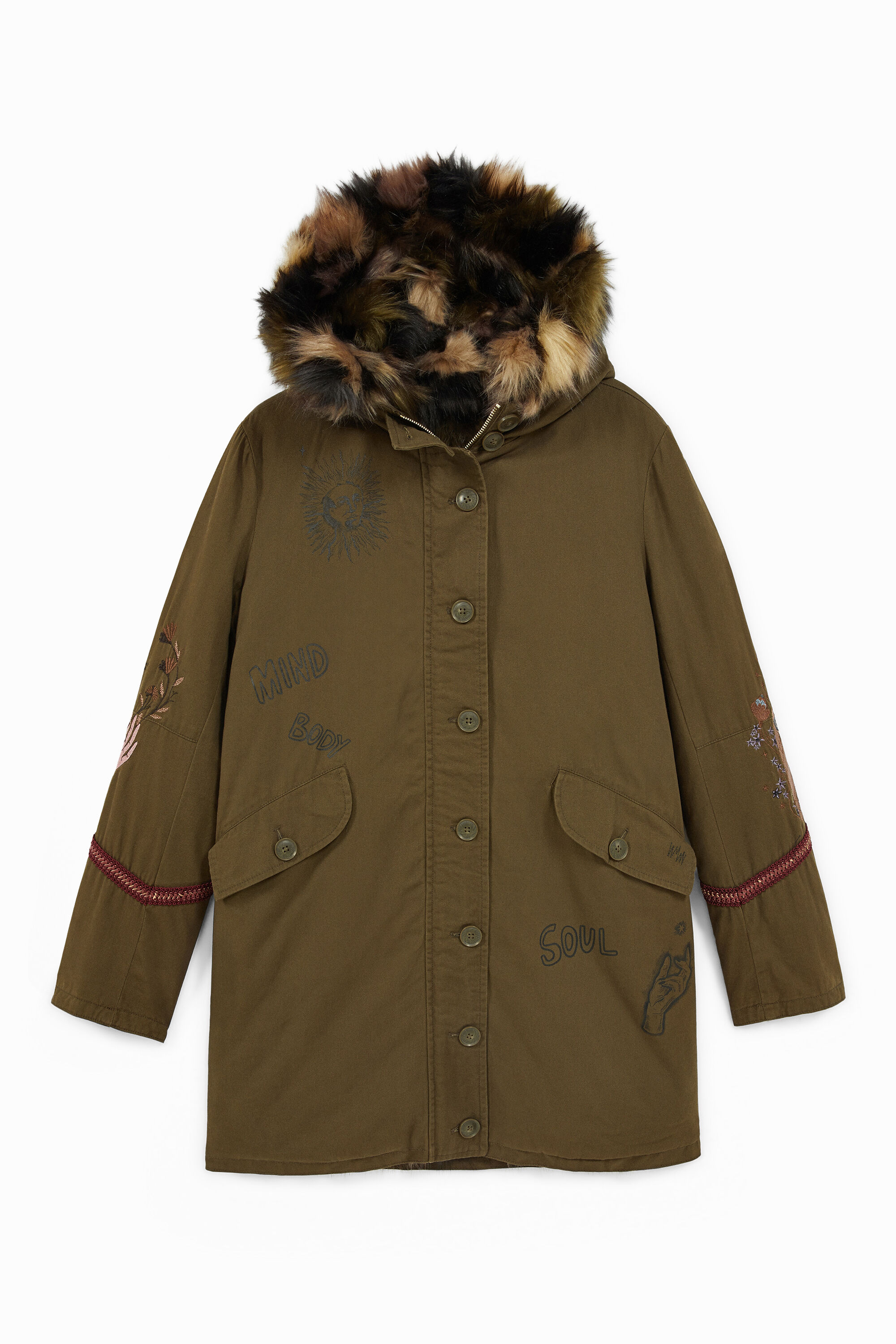 Parka militar reversible
