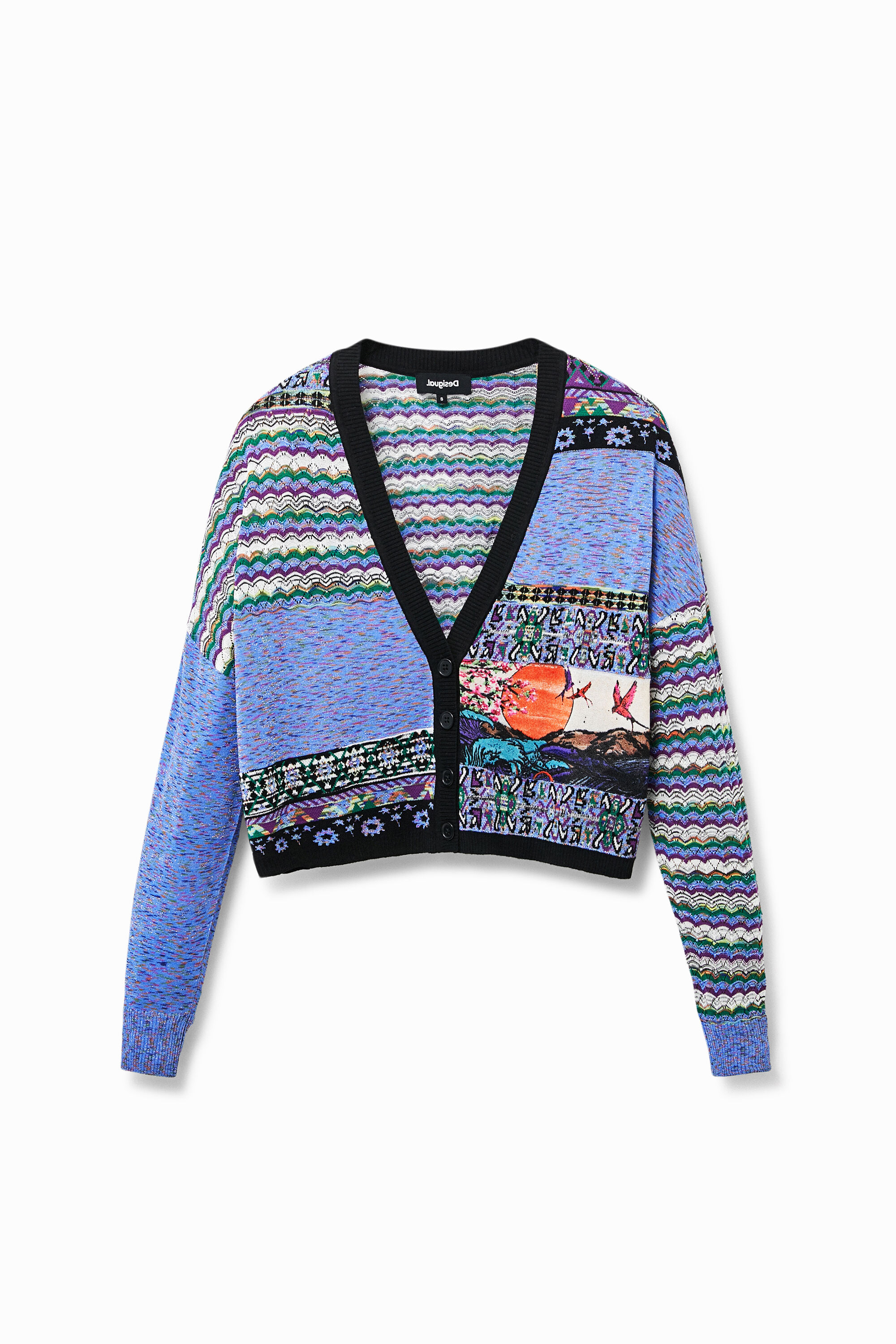 C&aacute;rdigan corto oversize
