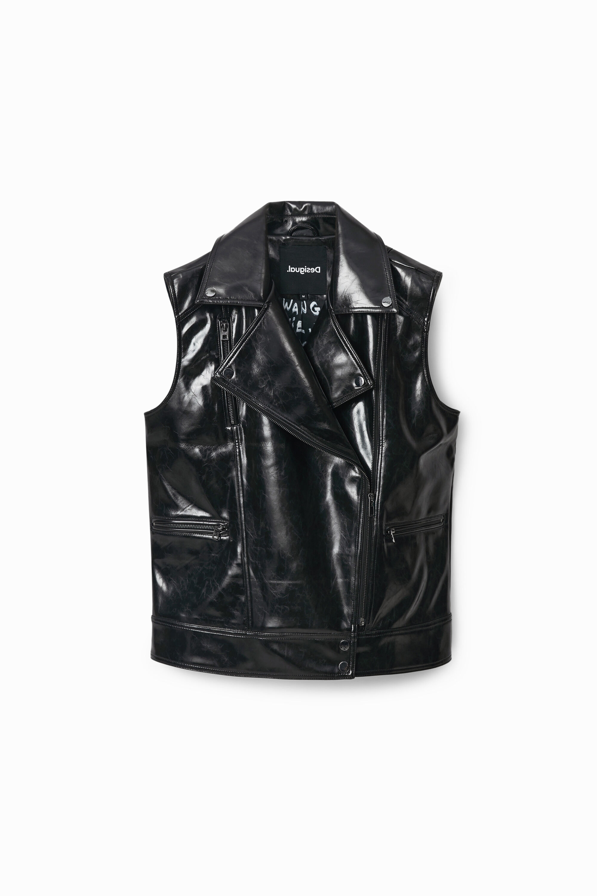 Chaleco biker oversize