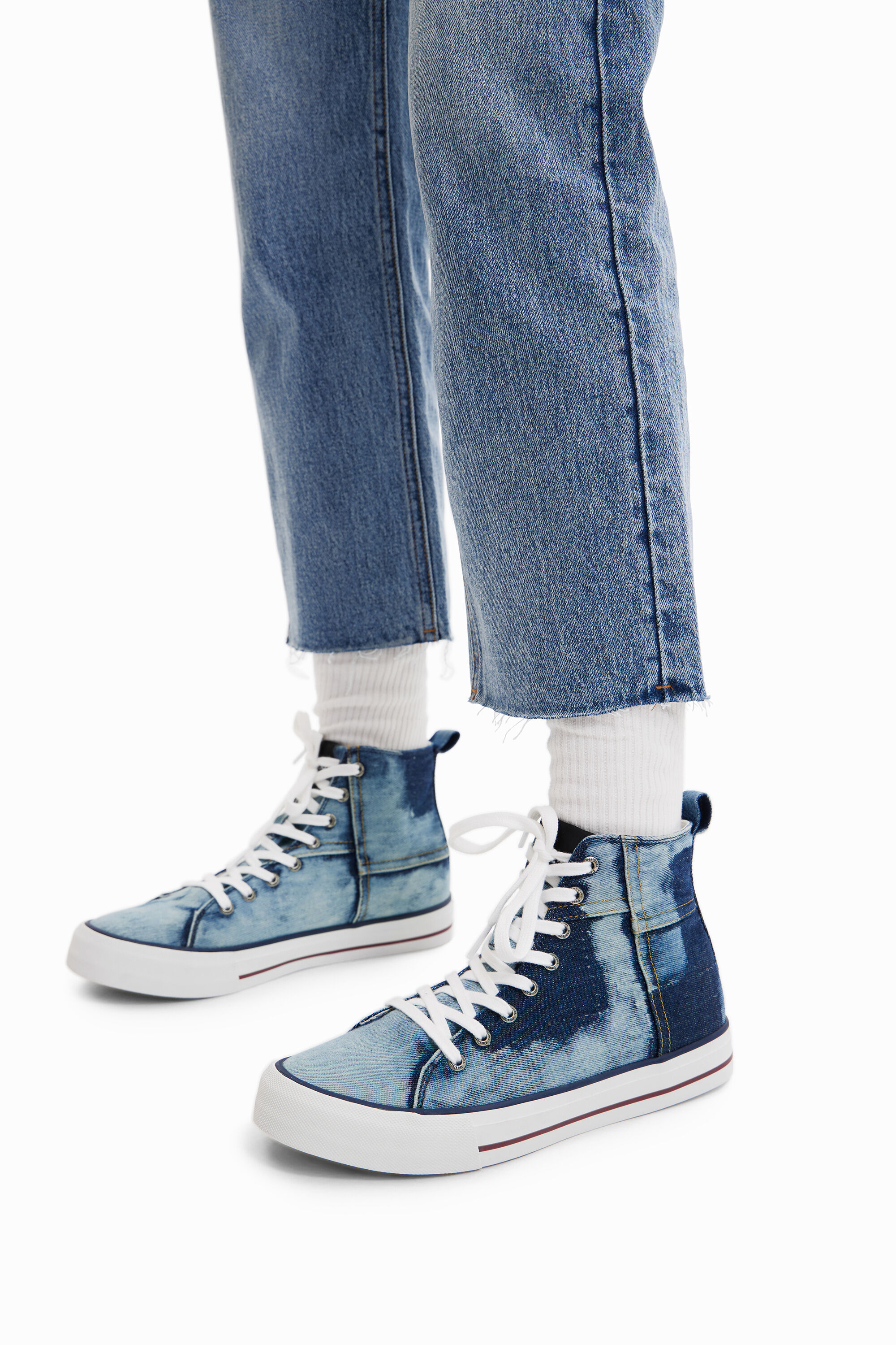 Sneakers altas denim