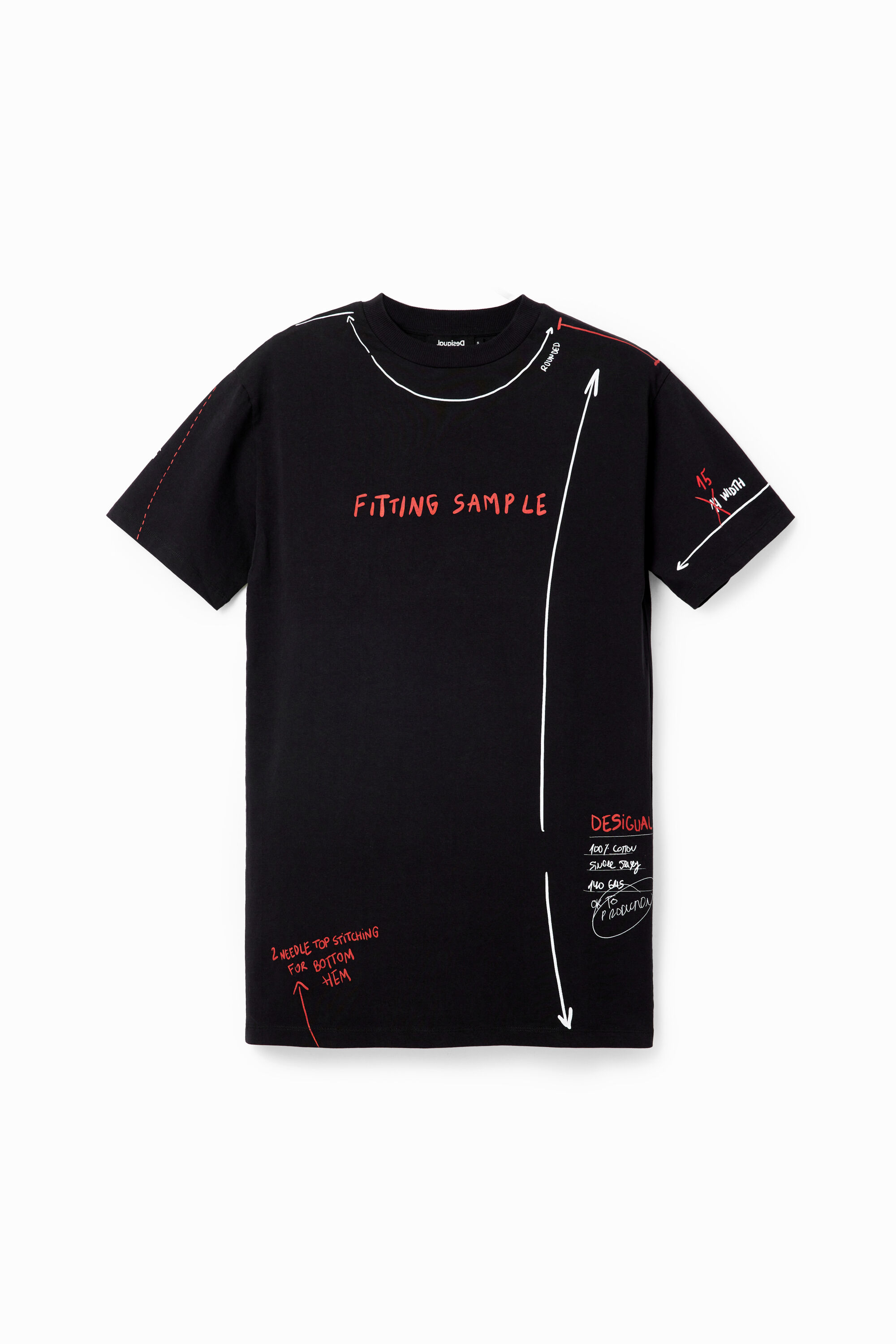 Vestido camiseta oversize arty