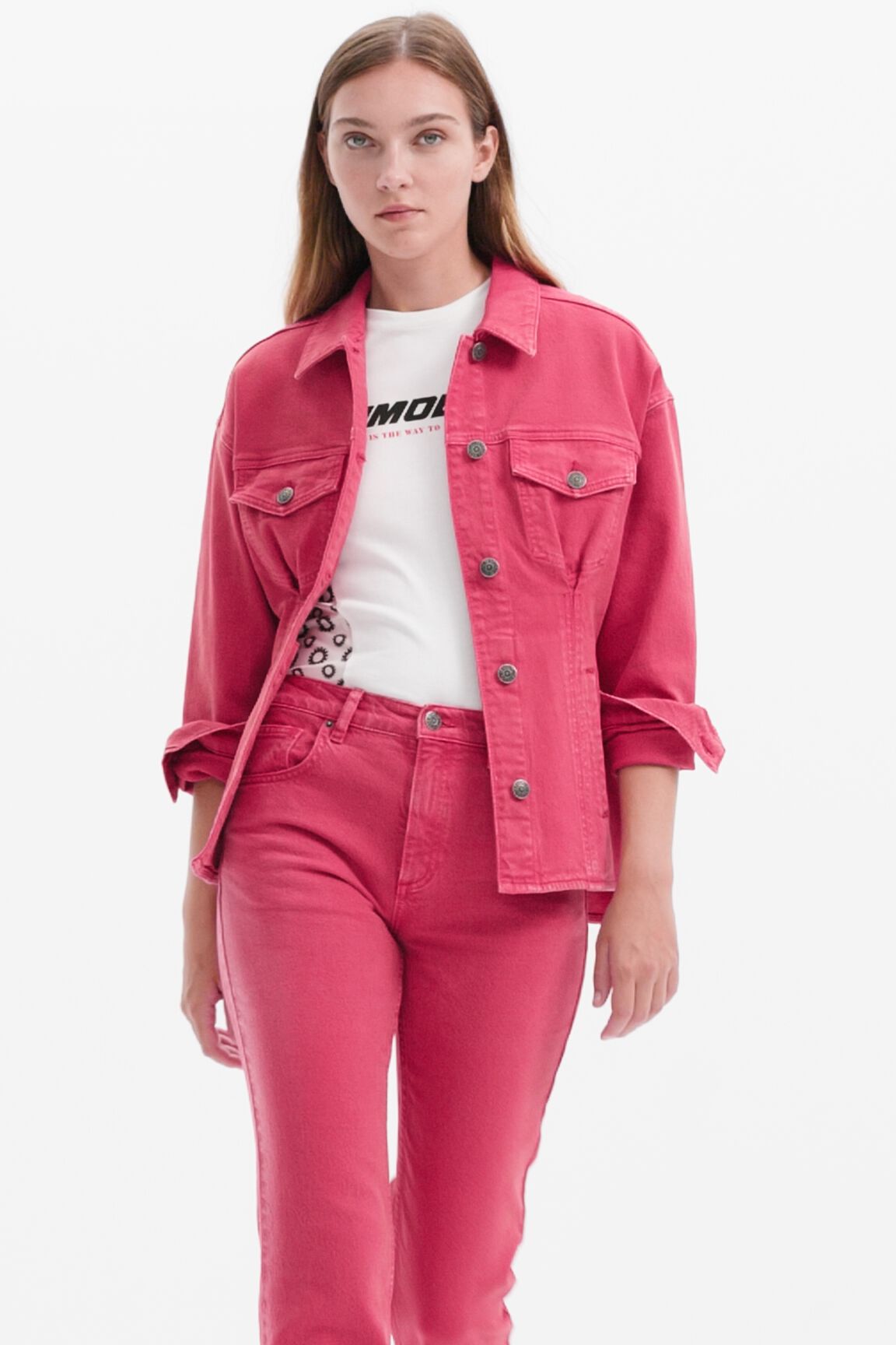 Chaqueta vaquera trucker pinzas