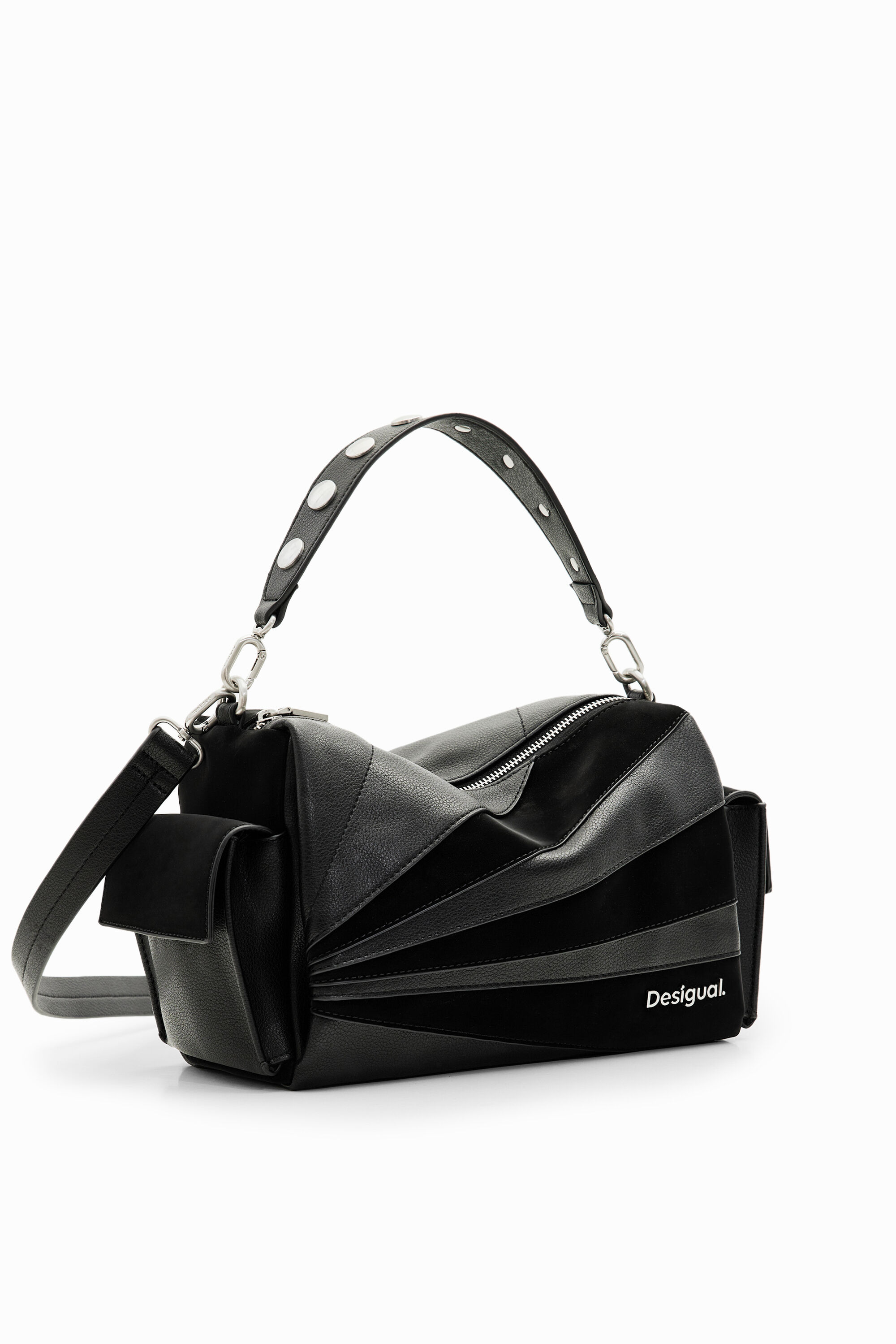 Bolso M patch texturas