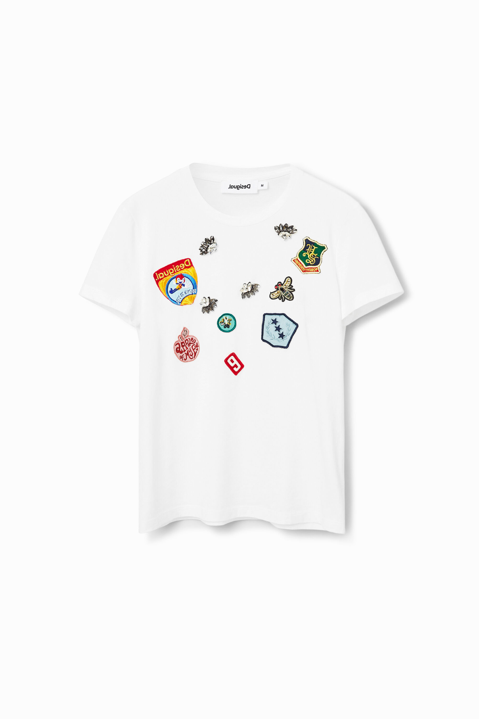 Camiseta patches college