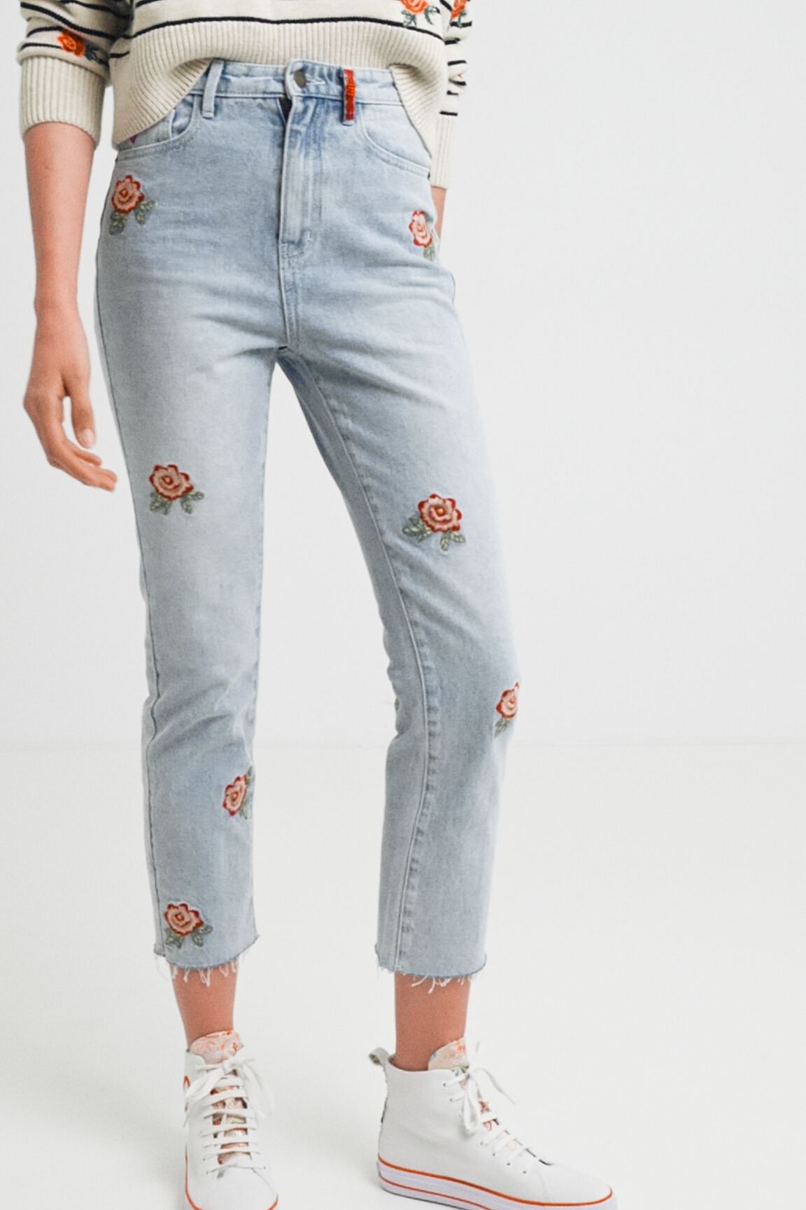 Vaquero Straight cropped floral