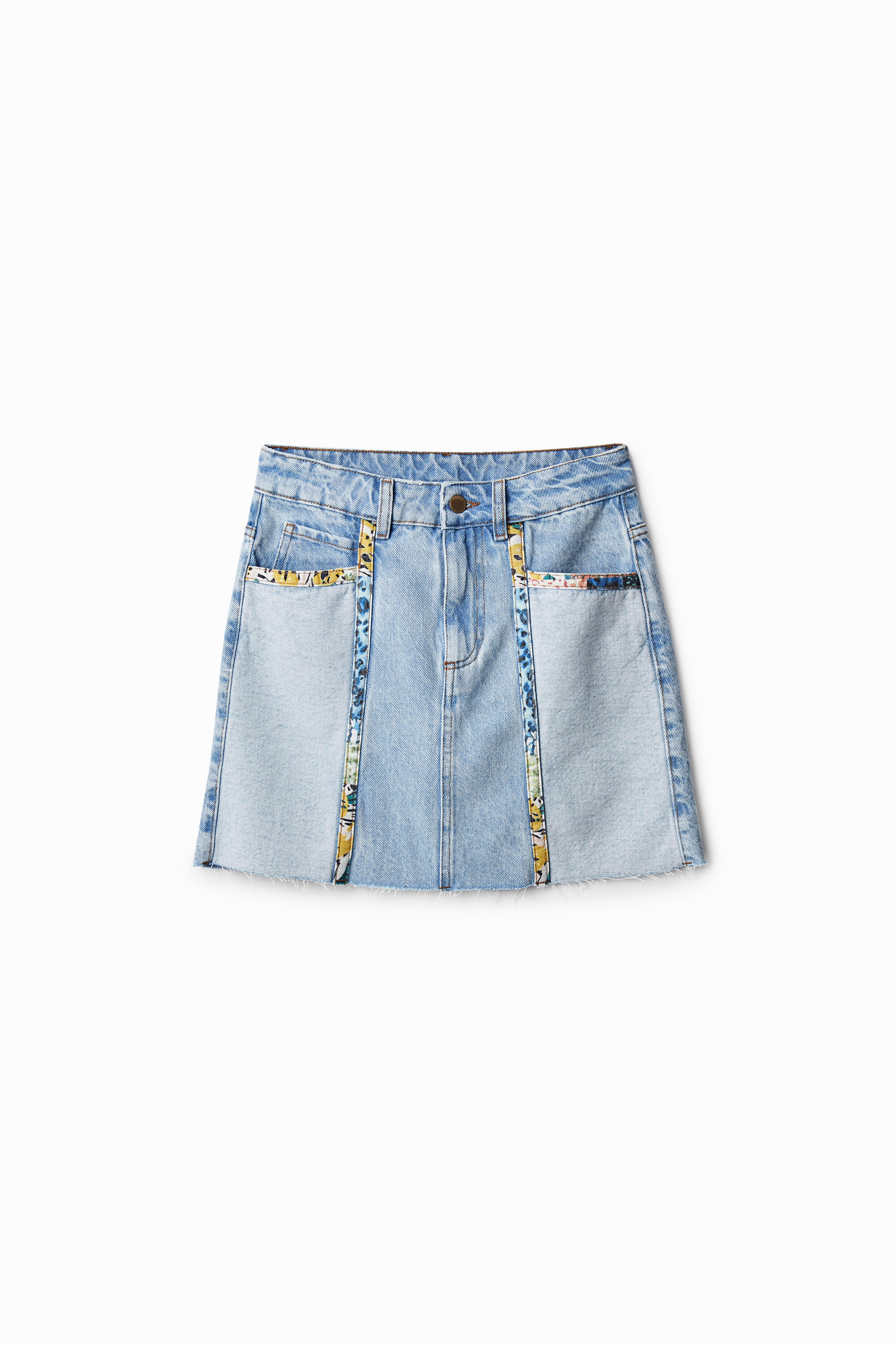 Minifalda vaquera patch