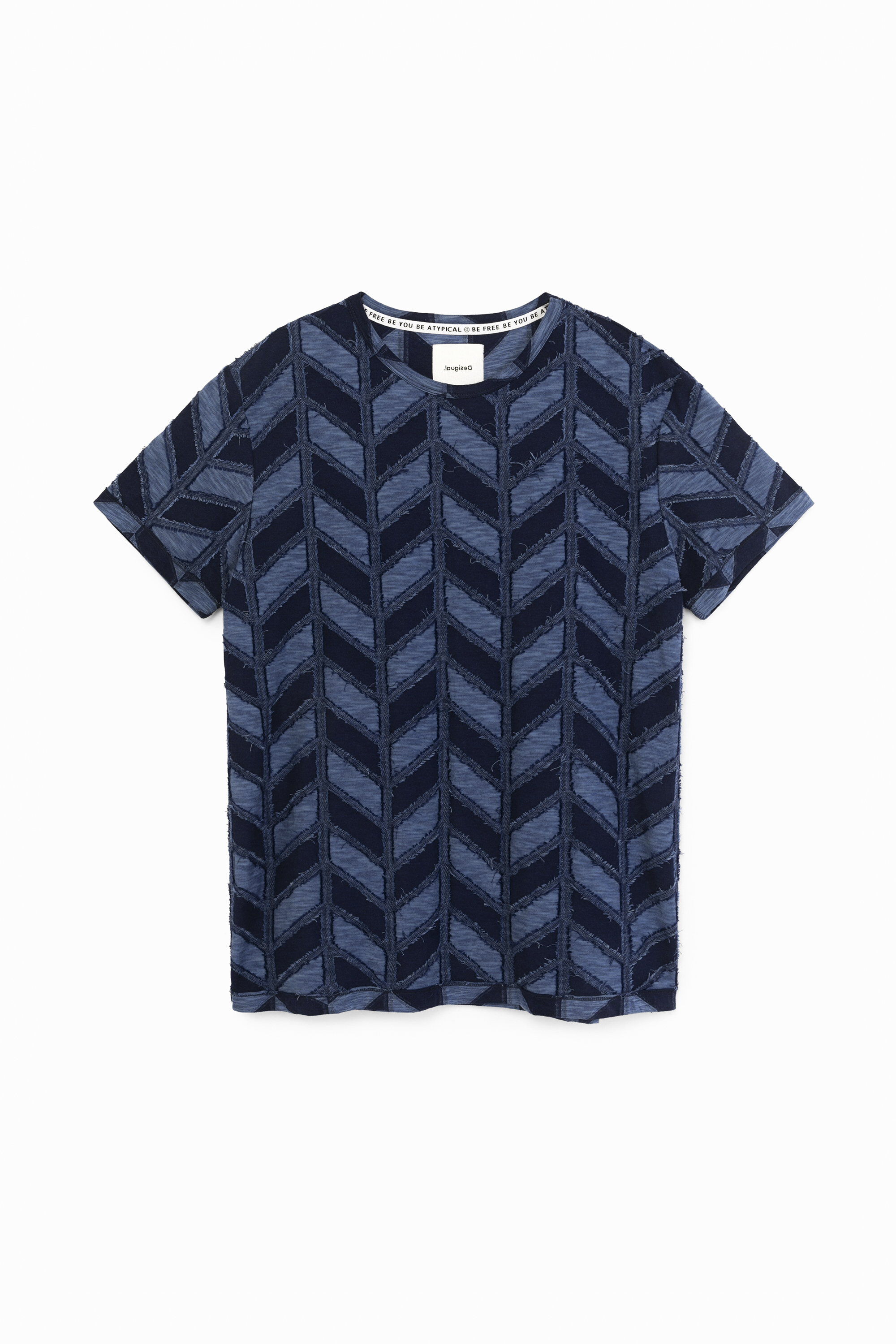 Camiseta jacquard espiga