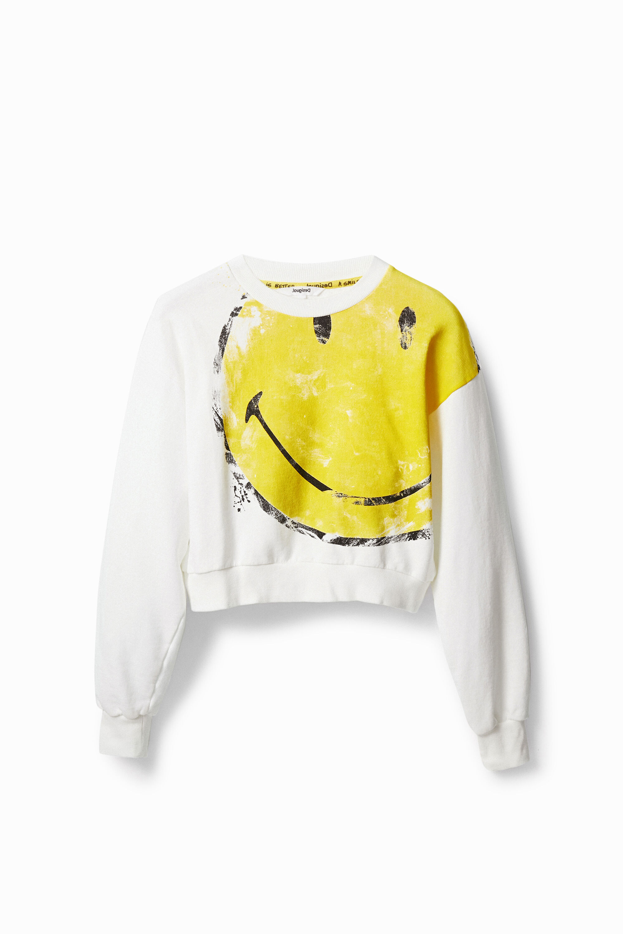 Sudadera crop Smiley&reg;