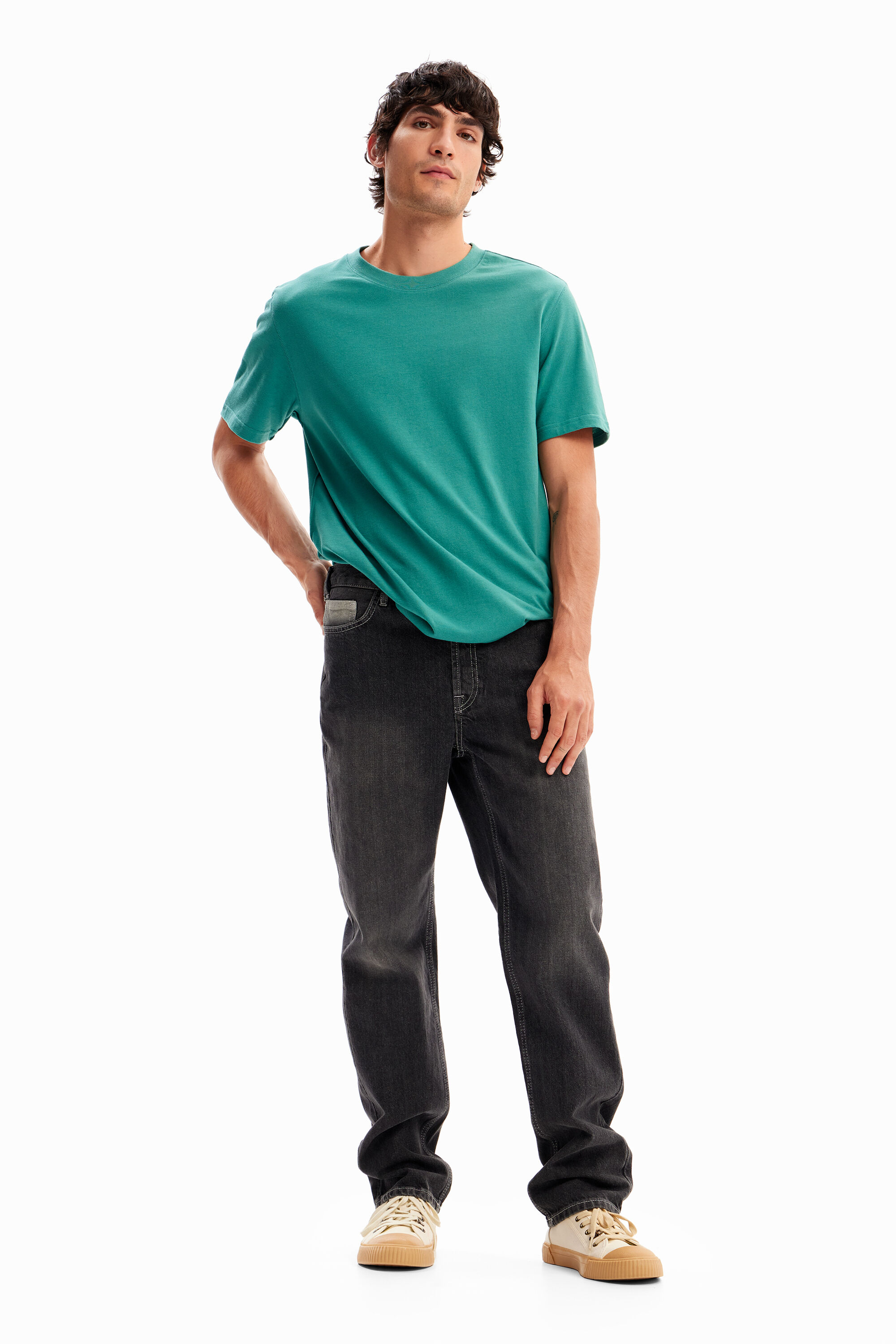 Camiseta lisa costuras