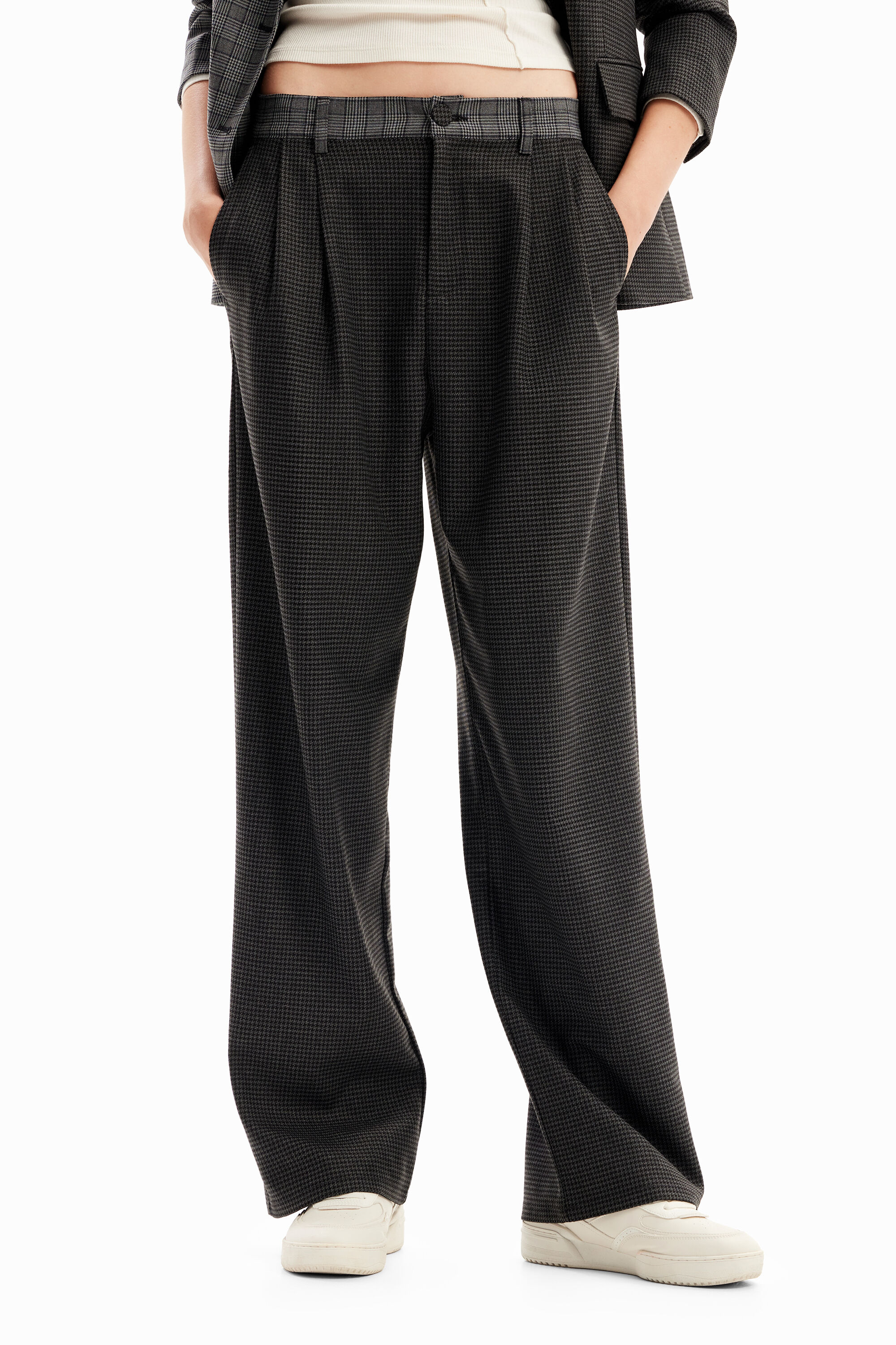 Pantal&oacute;n recto pata de gallo